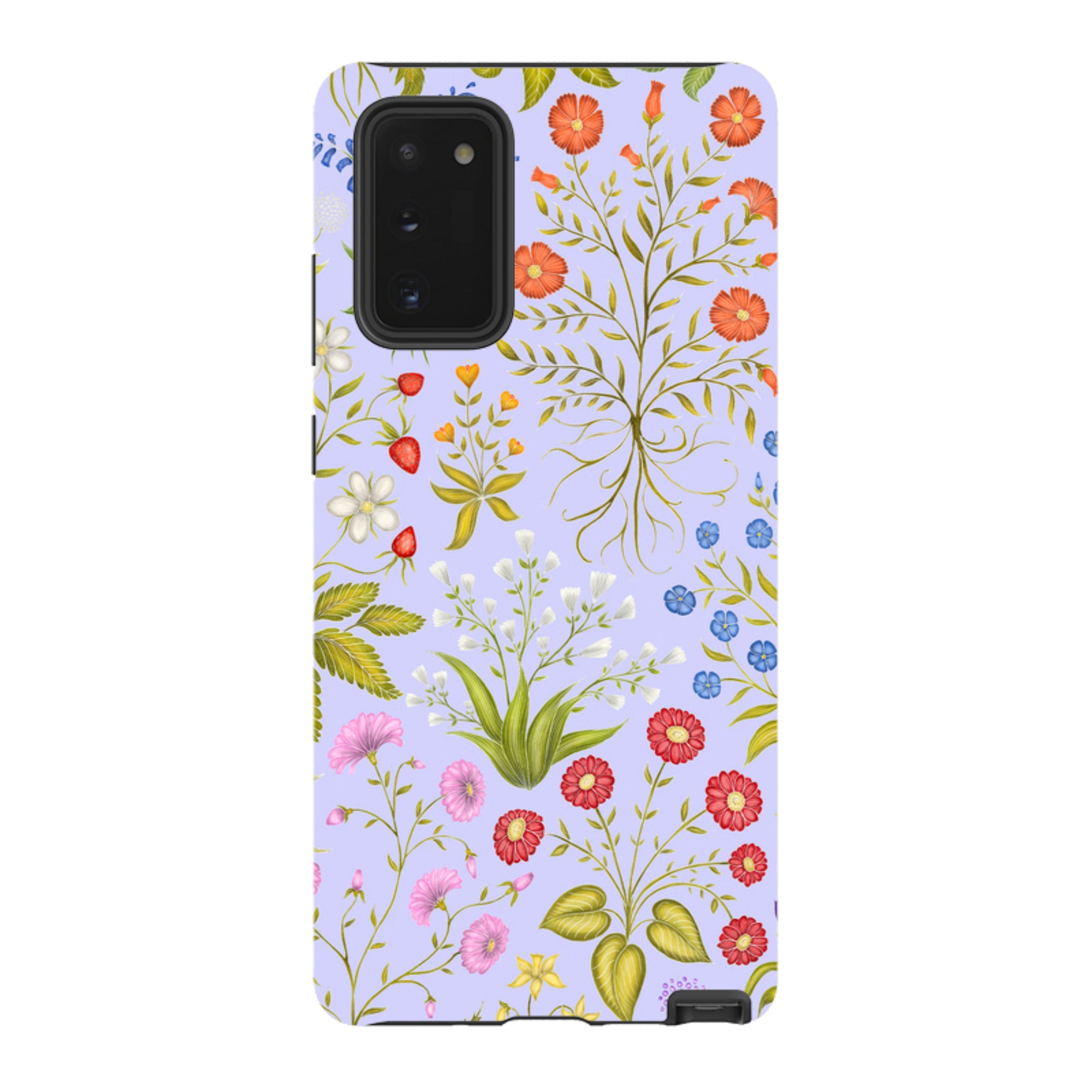 Samsung Tough Case - Fleurs Blue By Catherine Rowe