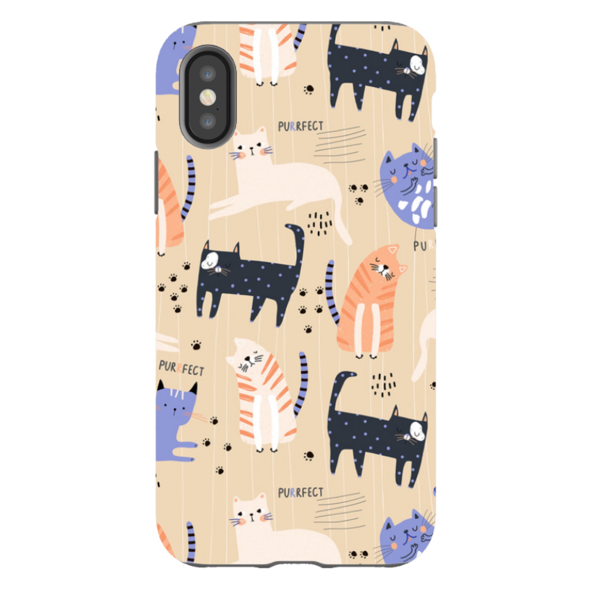 iPhone Tough Case - Purrfect