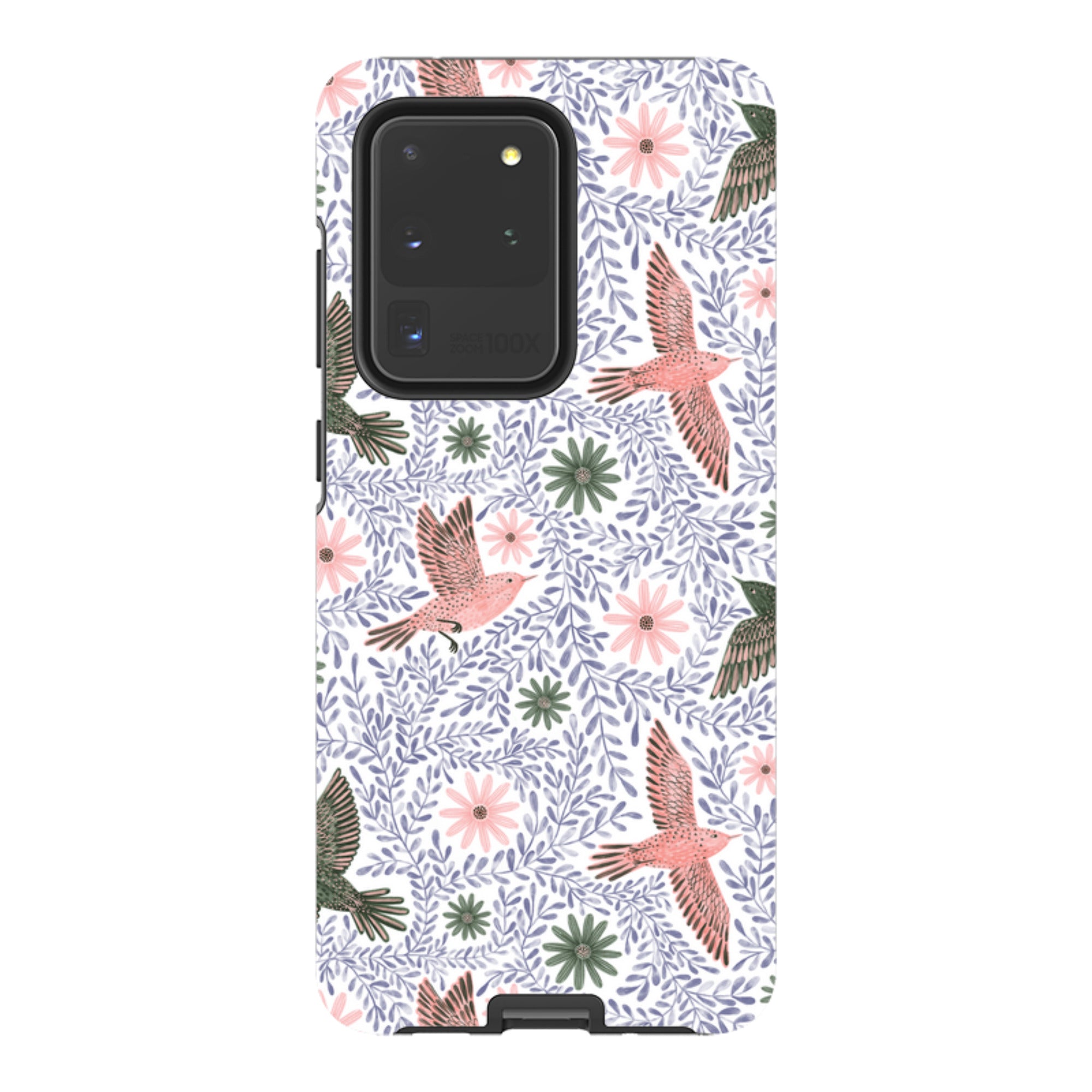 Samsung Tough Case - Bird Pattern Blue By Lee Foster Wilson