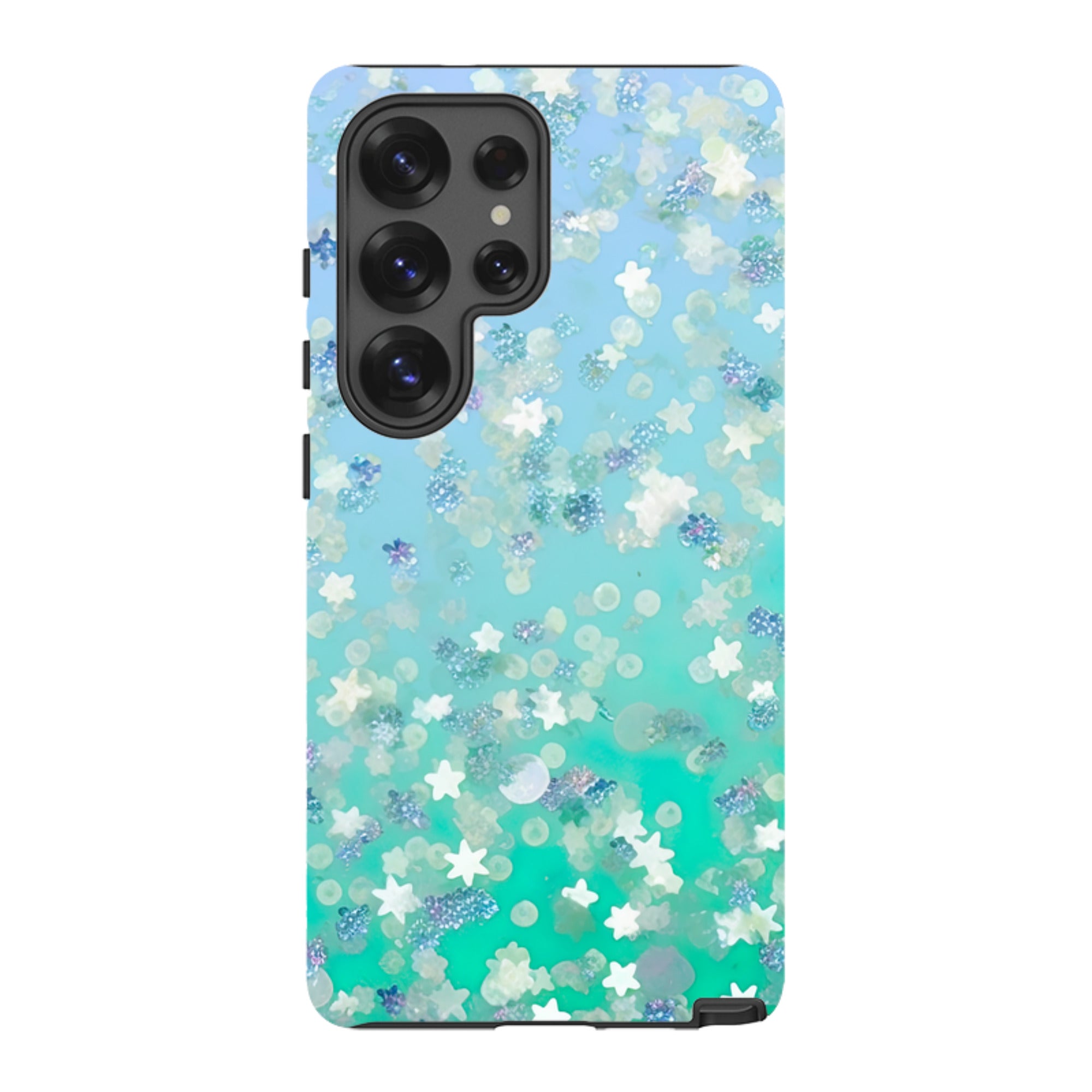 Samsung Tough Case - Green Stars