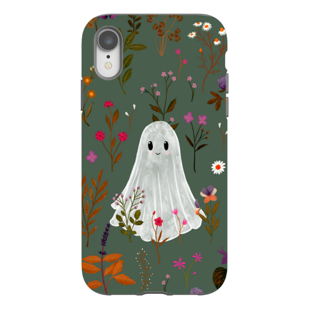 iPhone Tough Case - Ghost in the Garden - Pine Multi By Katherine Quinn