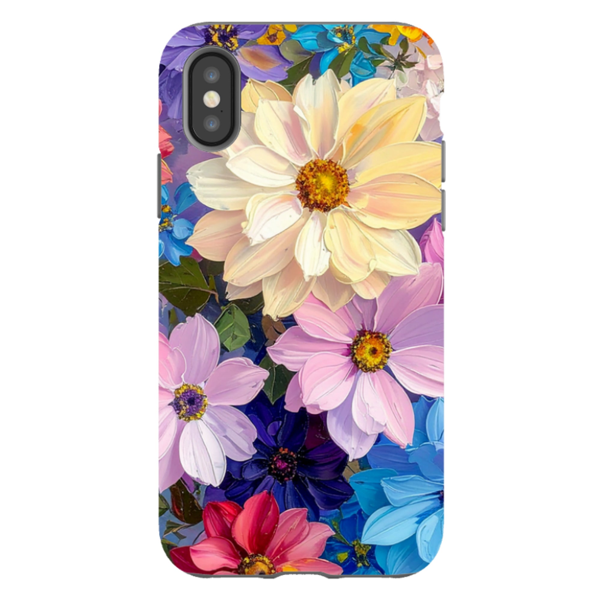 iPhone Tough Case - Summer Floral Blue Garden