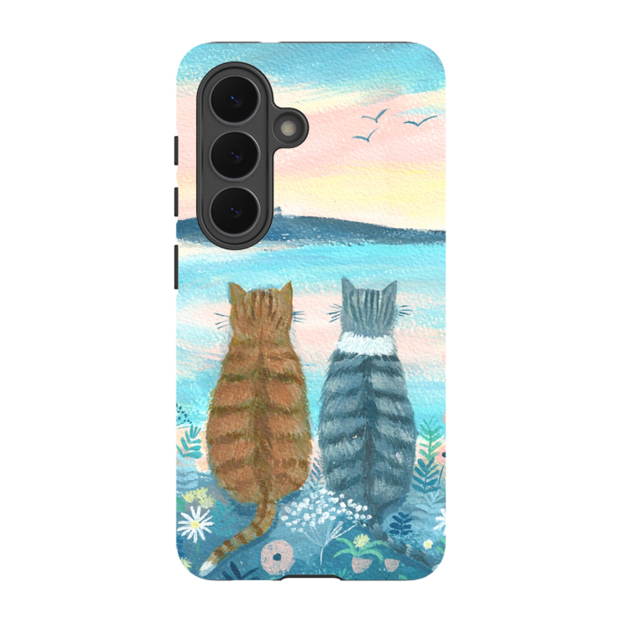 Samsung Tough Case - Sunset Cats 2 By Mary Stubberfield