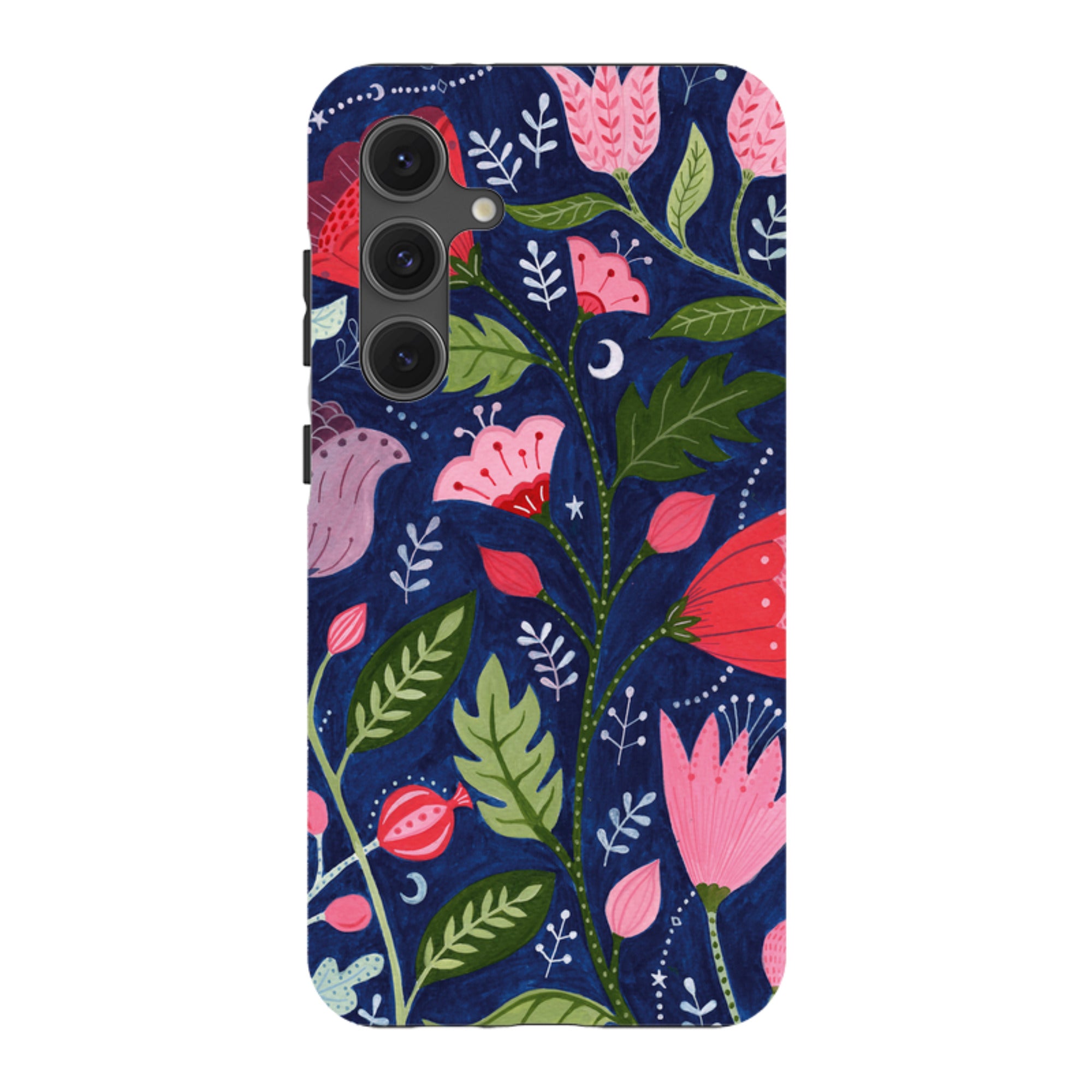 Samsung Tough Case - Flowers On Blue By Bex Parkin