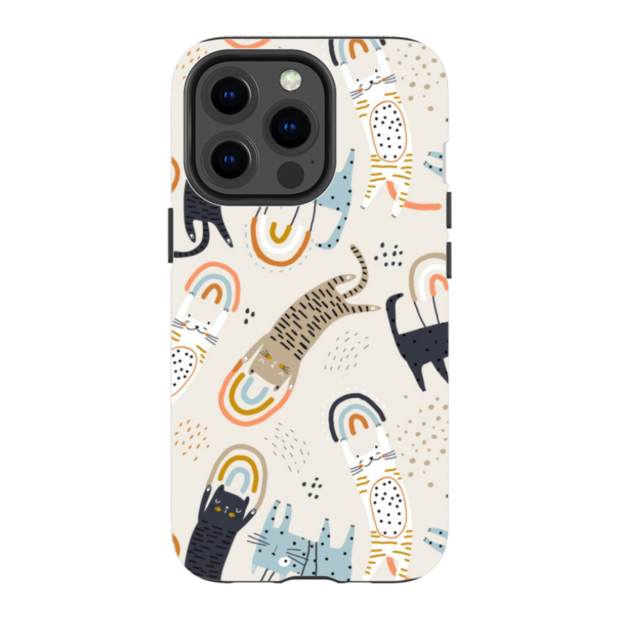 iPhone Tough Case - Rainbow Cats