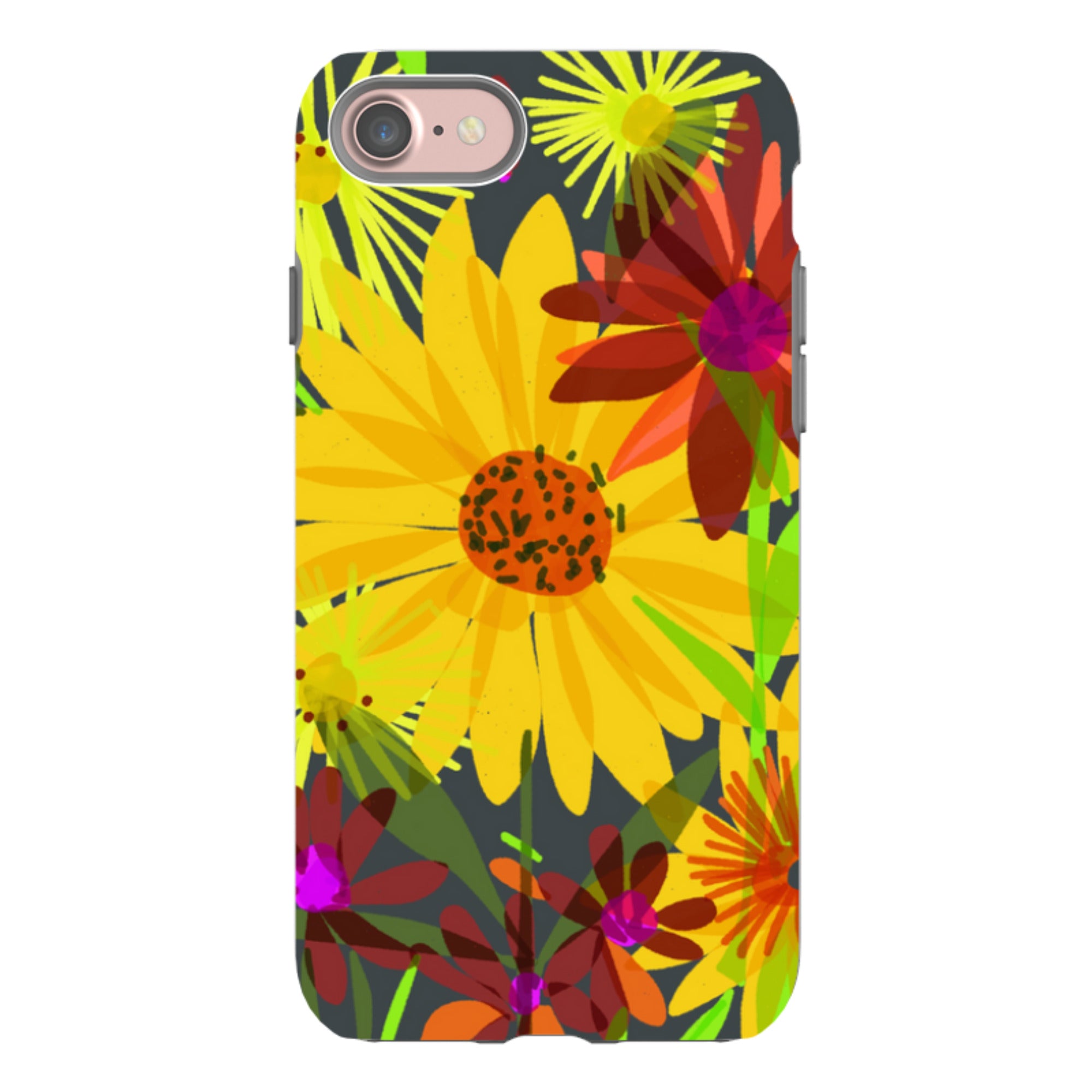 iPhone Tough Case - Sunflowers By Sarah Campbell