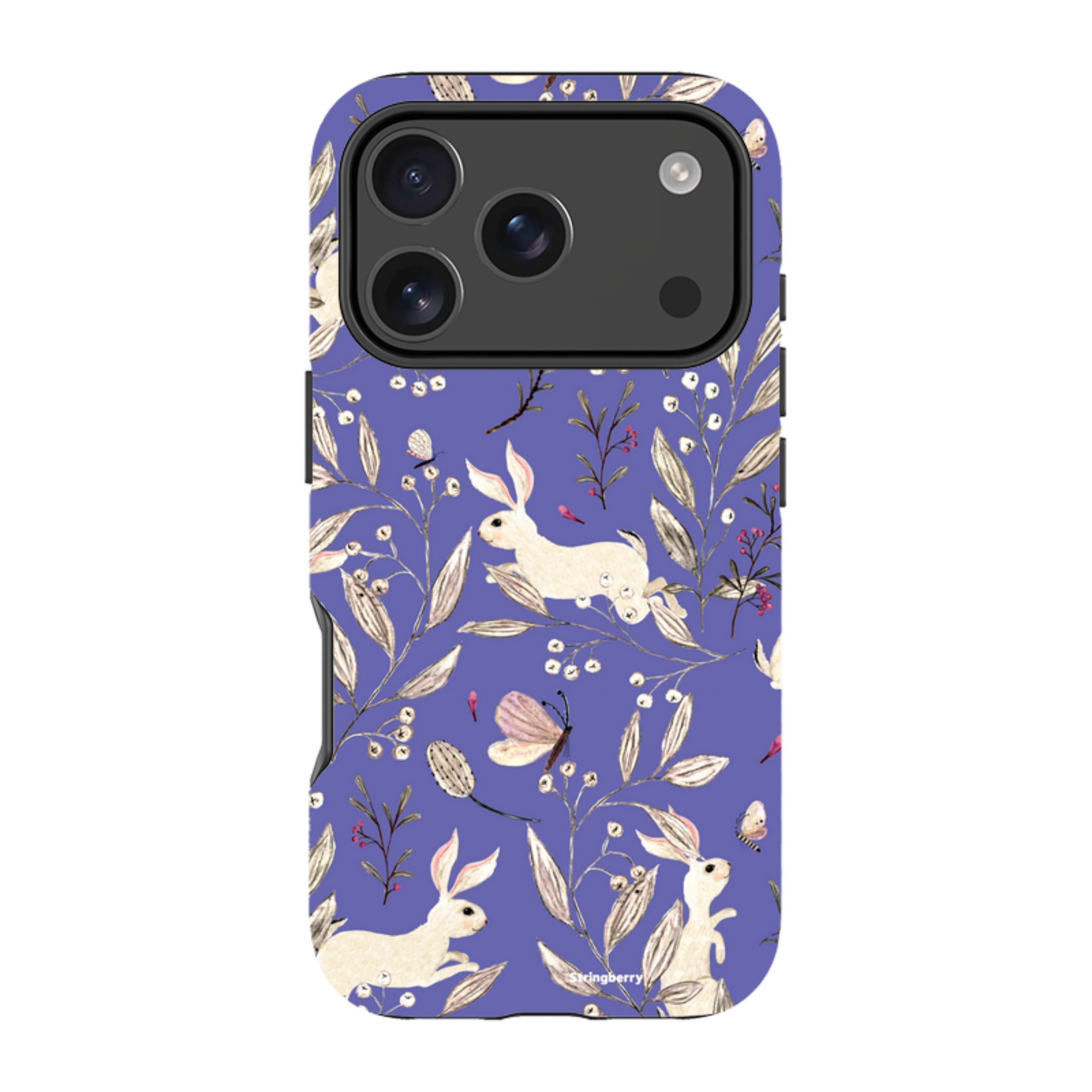 iPhone MagSafe Tough Case - Bunnies Periwinkle By Katherine Quinn