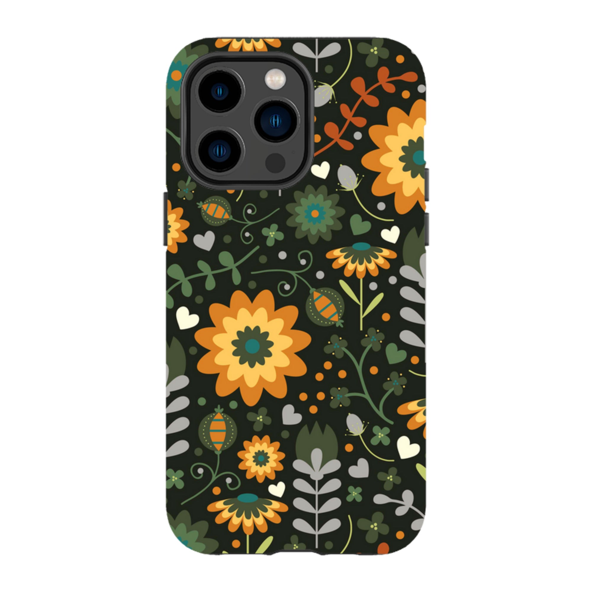 iPhone Tough Case - Dark Floral By Suzy Taylor