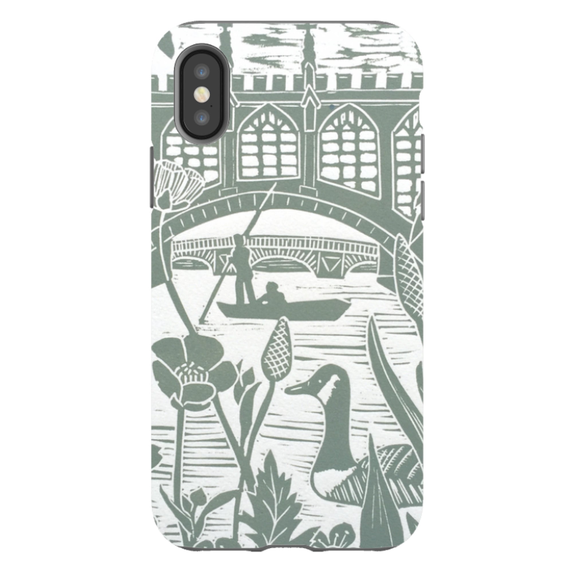 iPhone Tough Case - Punting At Cambridge By Kate Heiss