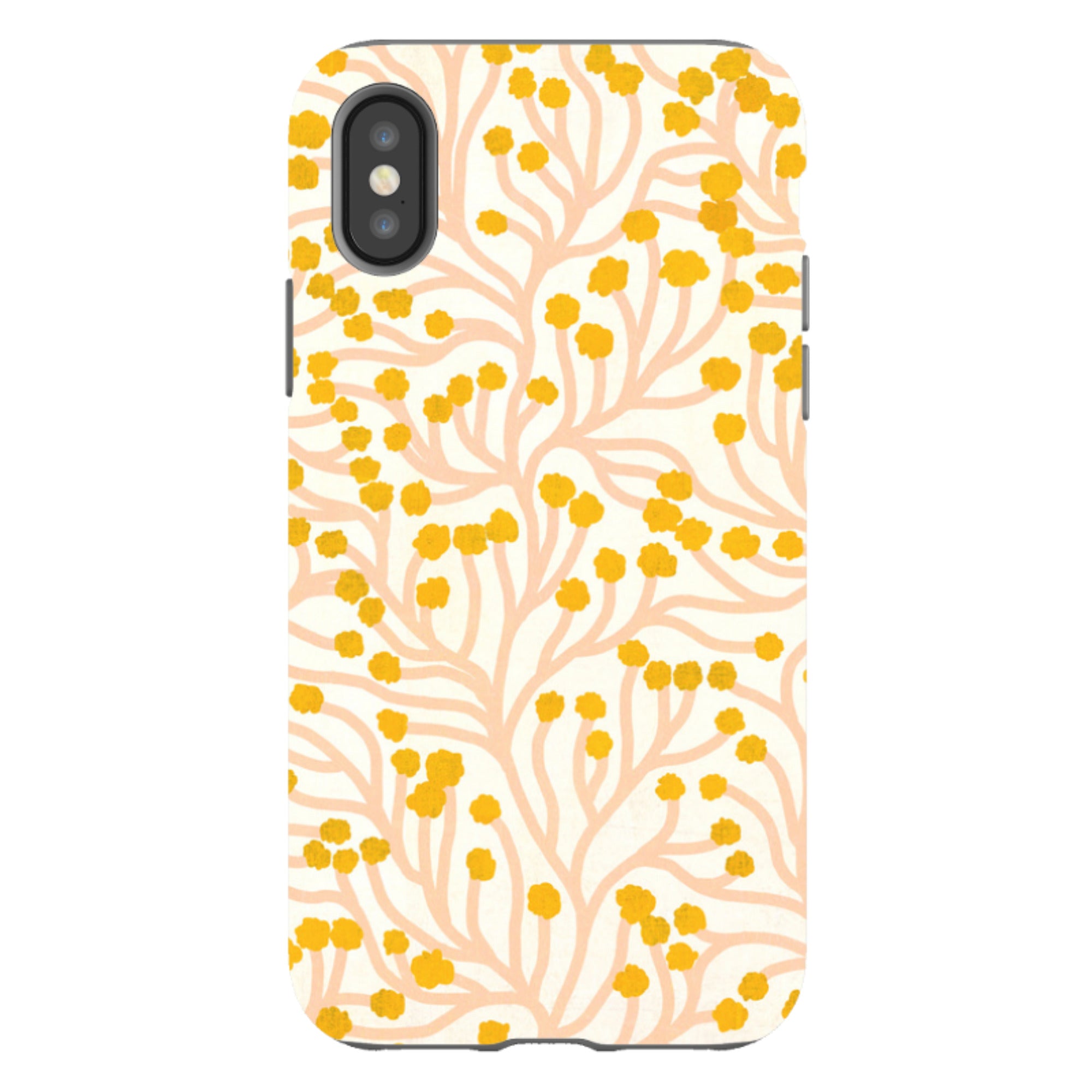 iPhone Tough Case - Vine Pink And Ochre By Katherine Quinn