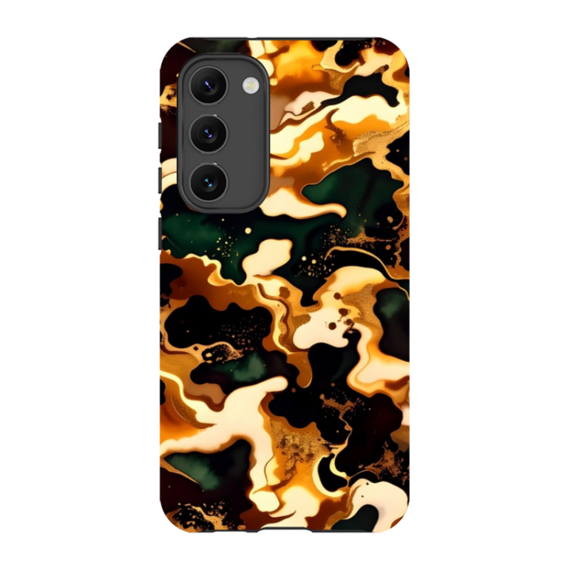 Samsung Tough Case - Green Fire Marble