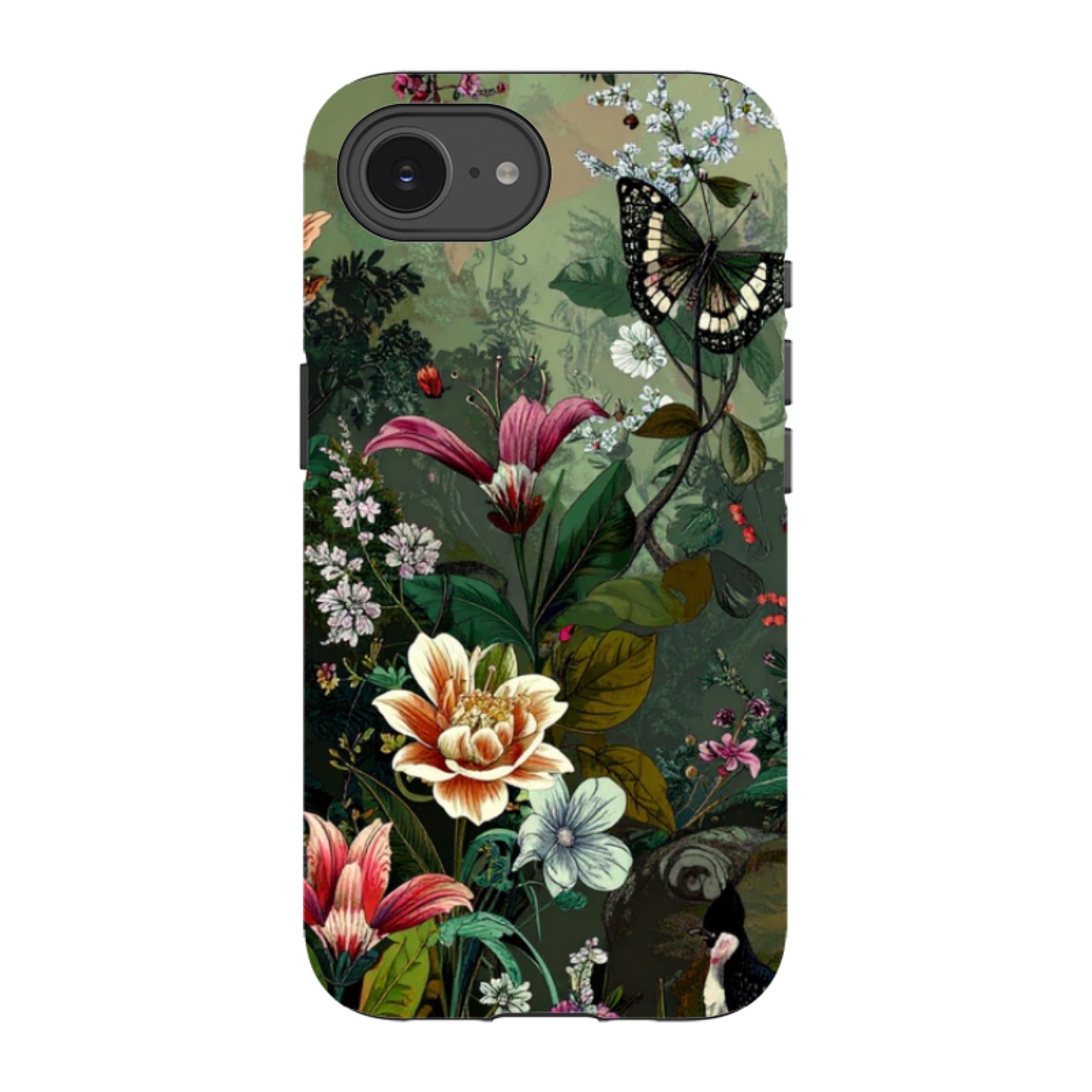iPhone Tough Case - Green Vyne Butterfly