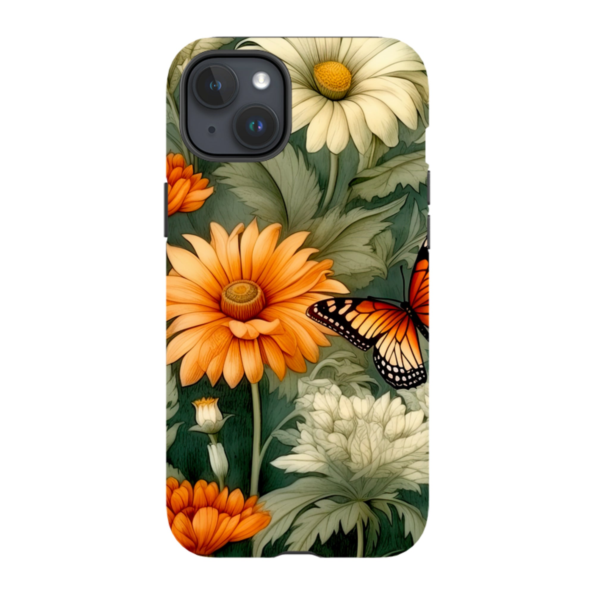 iPhone MagSafe Tough Case - Butterfly Daisies IV