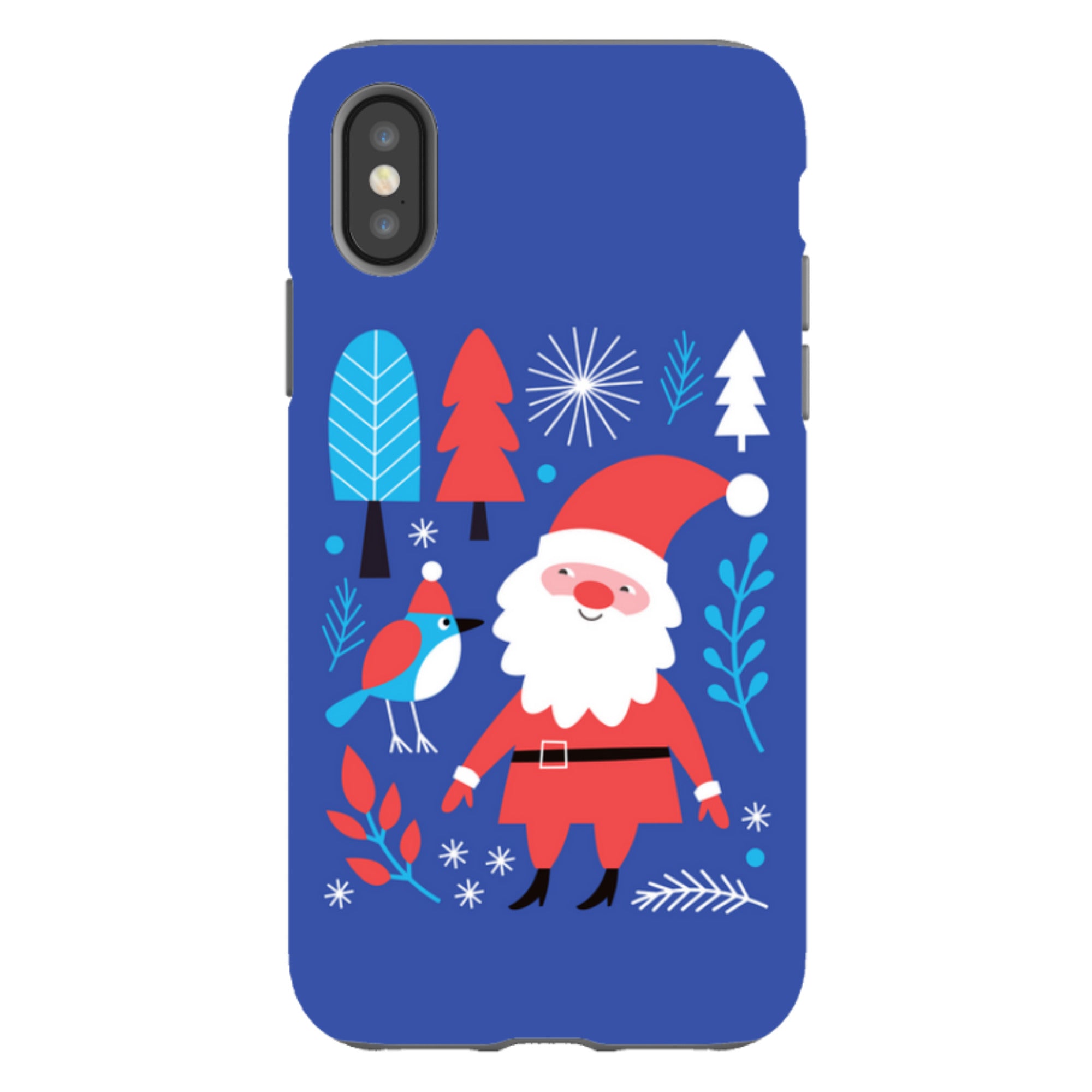 iPhone Tough Case - Santa And Bird