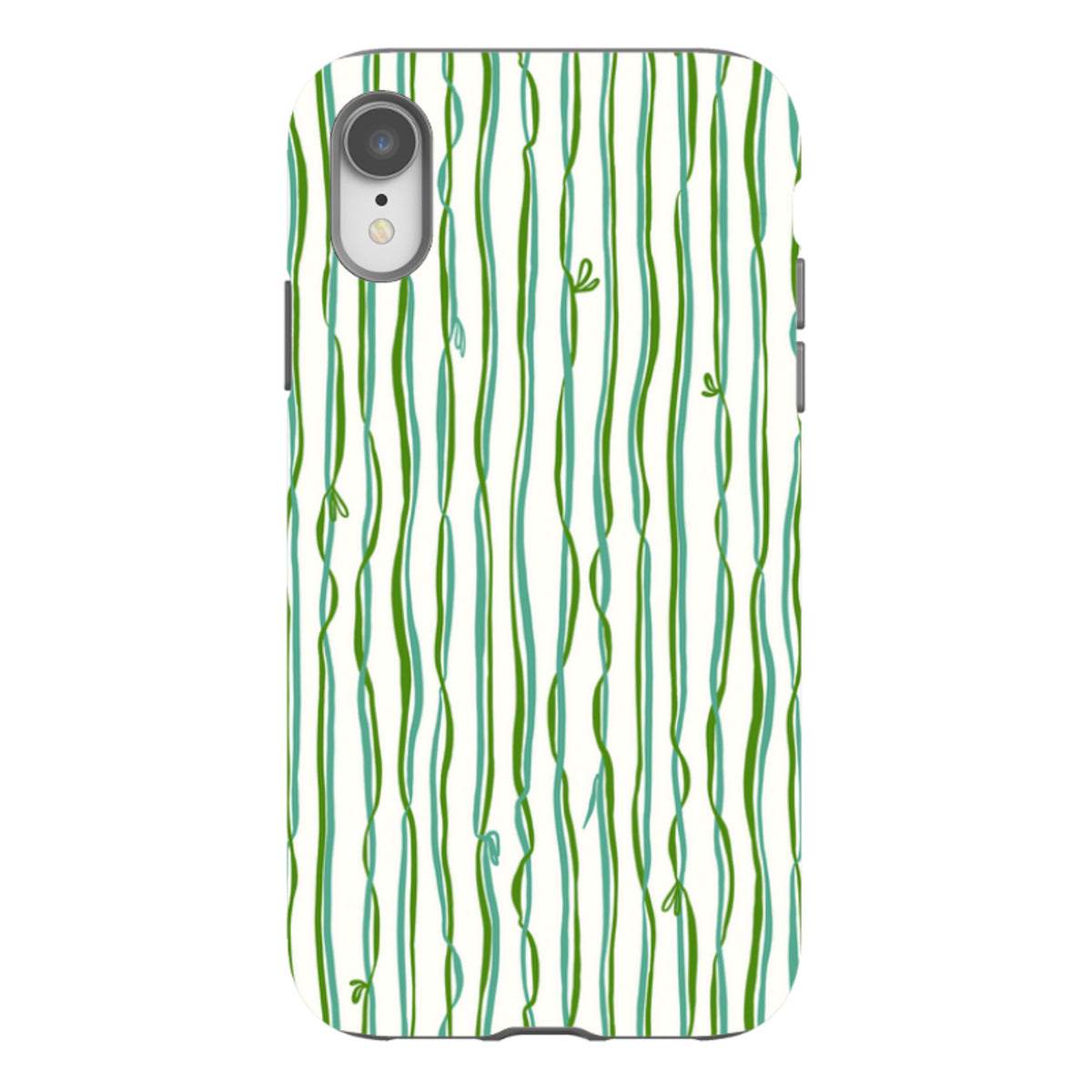iPhone Tough Case - Ribbons blue and green By Katherine Quinn