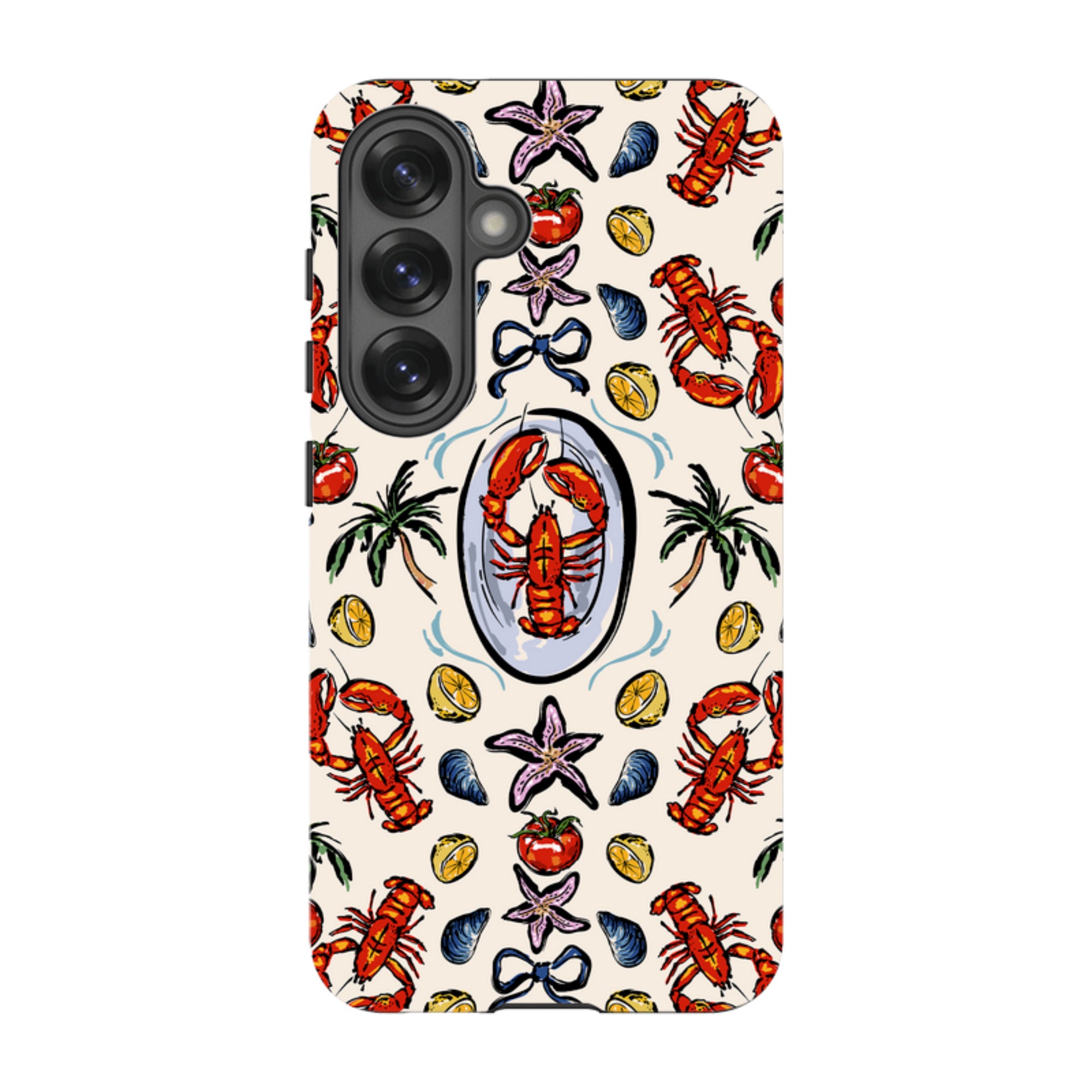 Samsung Tough Case - Seafood and palm trees