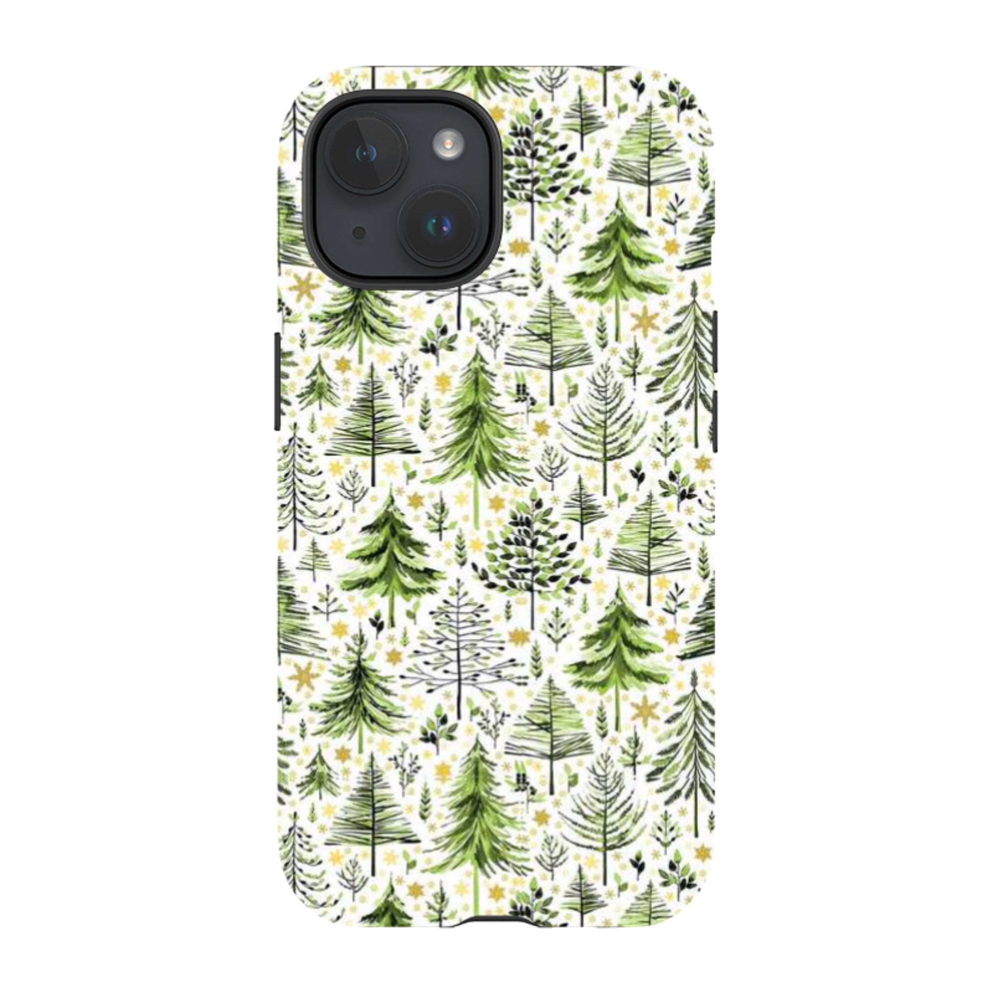 iPhone MagSafe Tough Case -  Green Xmas Trees By Elisabeth Haager