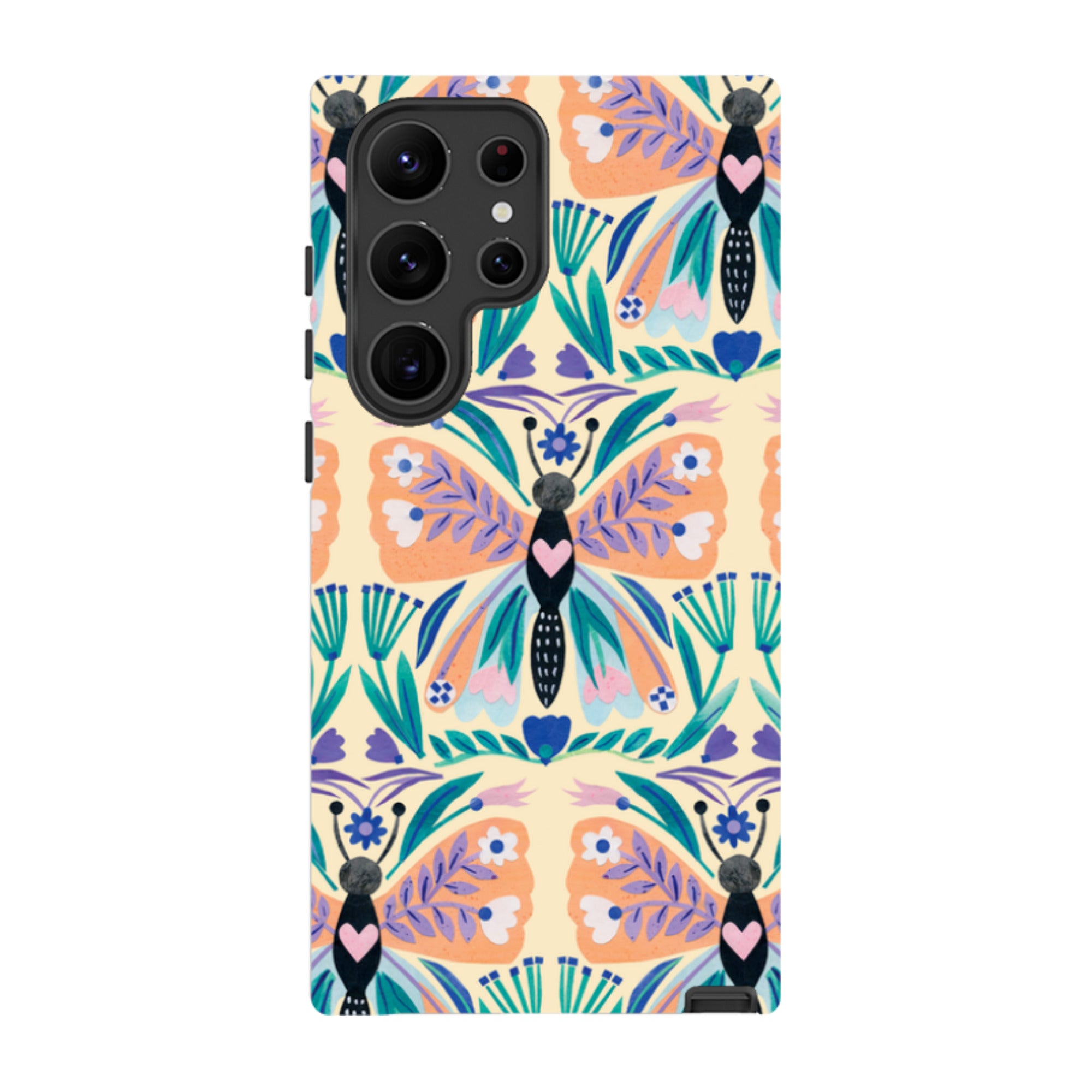 Samsung Tough Case - All Over Butterfly By Tracey English