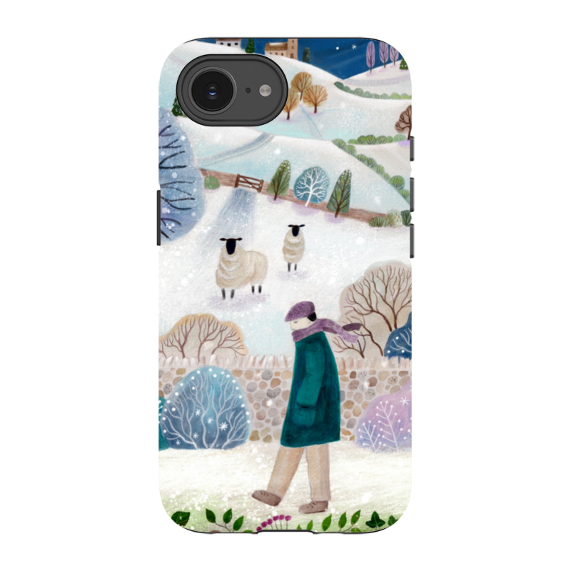 iPhone Tough Case - Across Snowy Fields By Bex Parkin