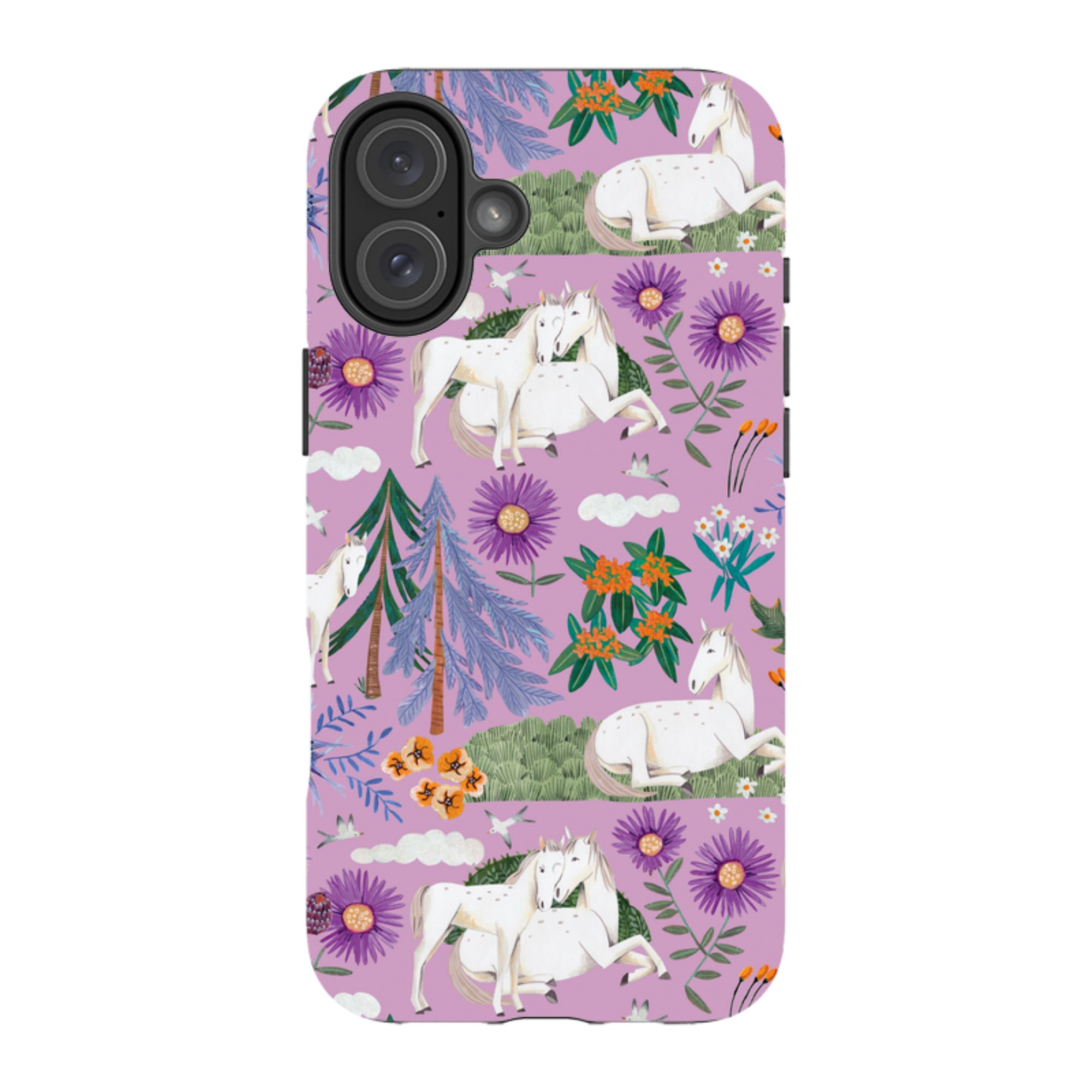 iPhone MagSafe Tough Case -  Horse Pattern By Caroline Bonne Muller