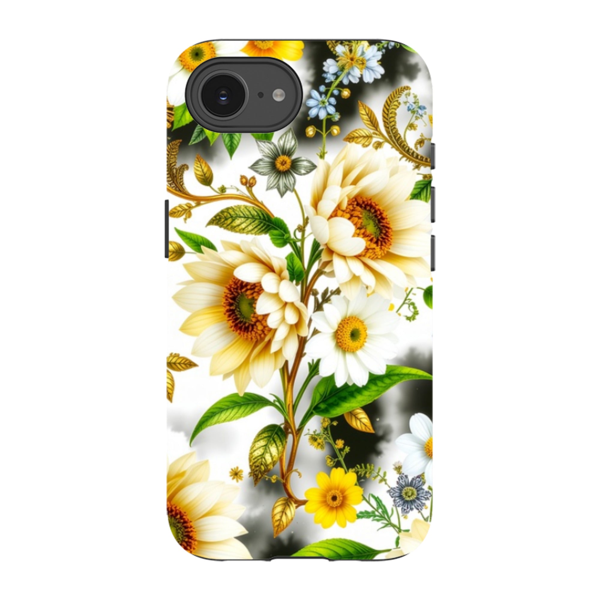 iPhone Case - Gold Flowers