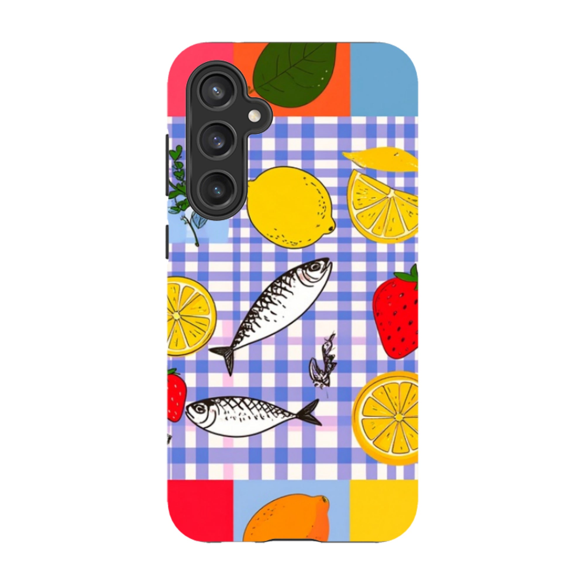 Samsung Tough Case - Sardines and Checks