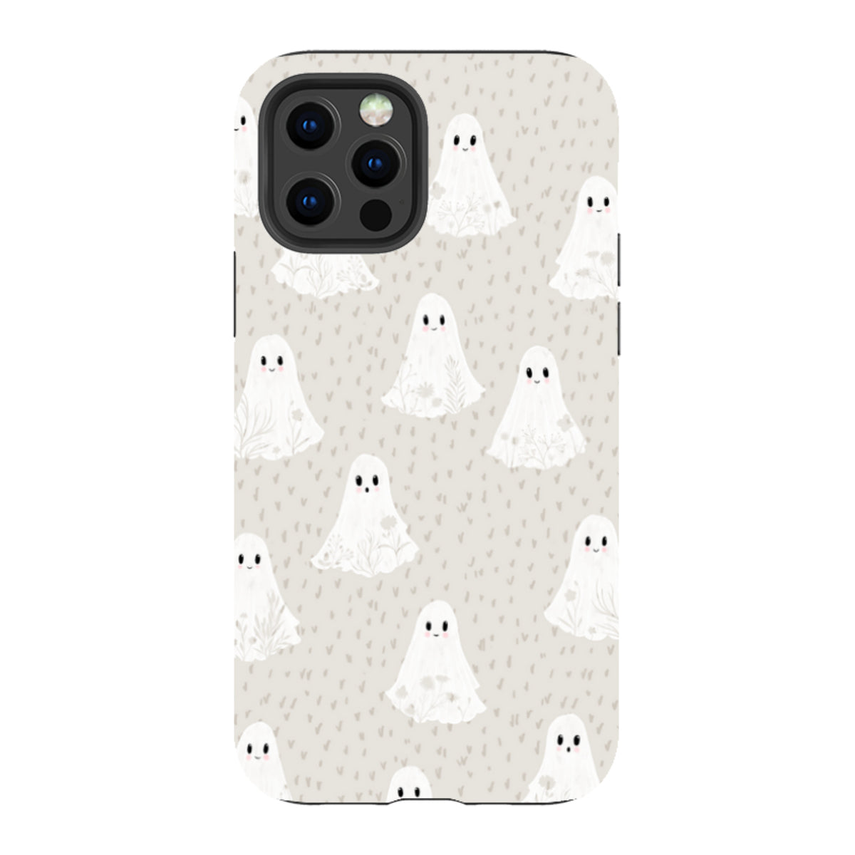 iPhone Tough Case - Floral Ghosts - Stone By Katherine Quinn