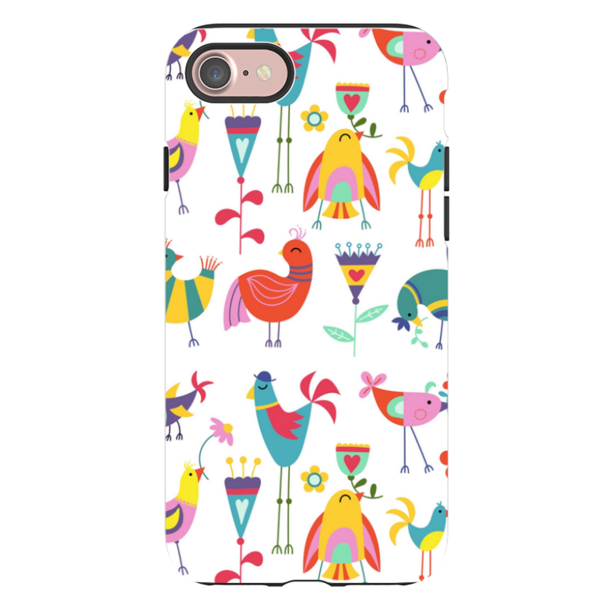iPhone Tough Case - Folky Birds By Suzy Taylor