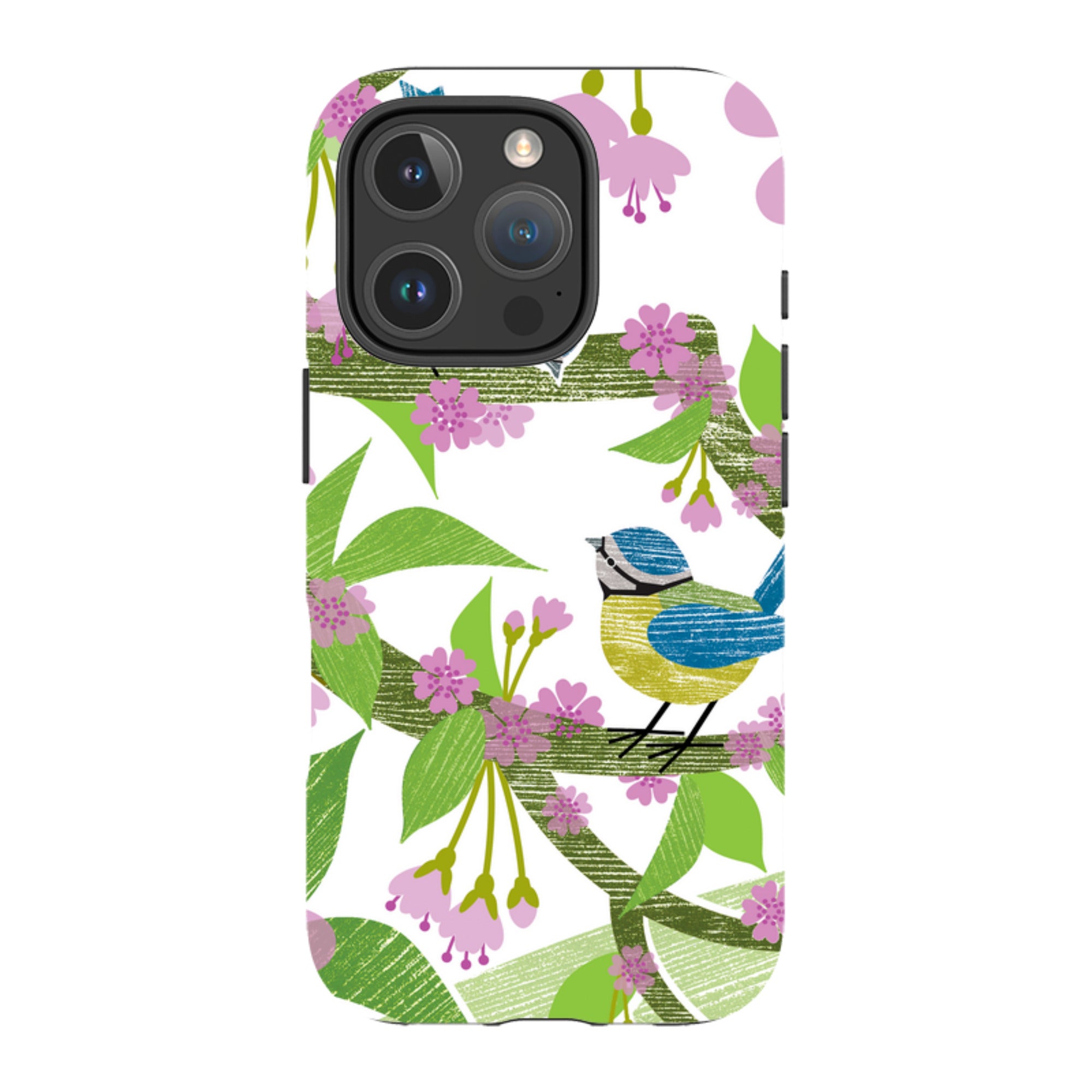 iPhone MagSafe Tough Case - Blue Tits and Blossom By Liane Payne