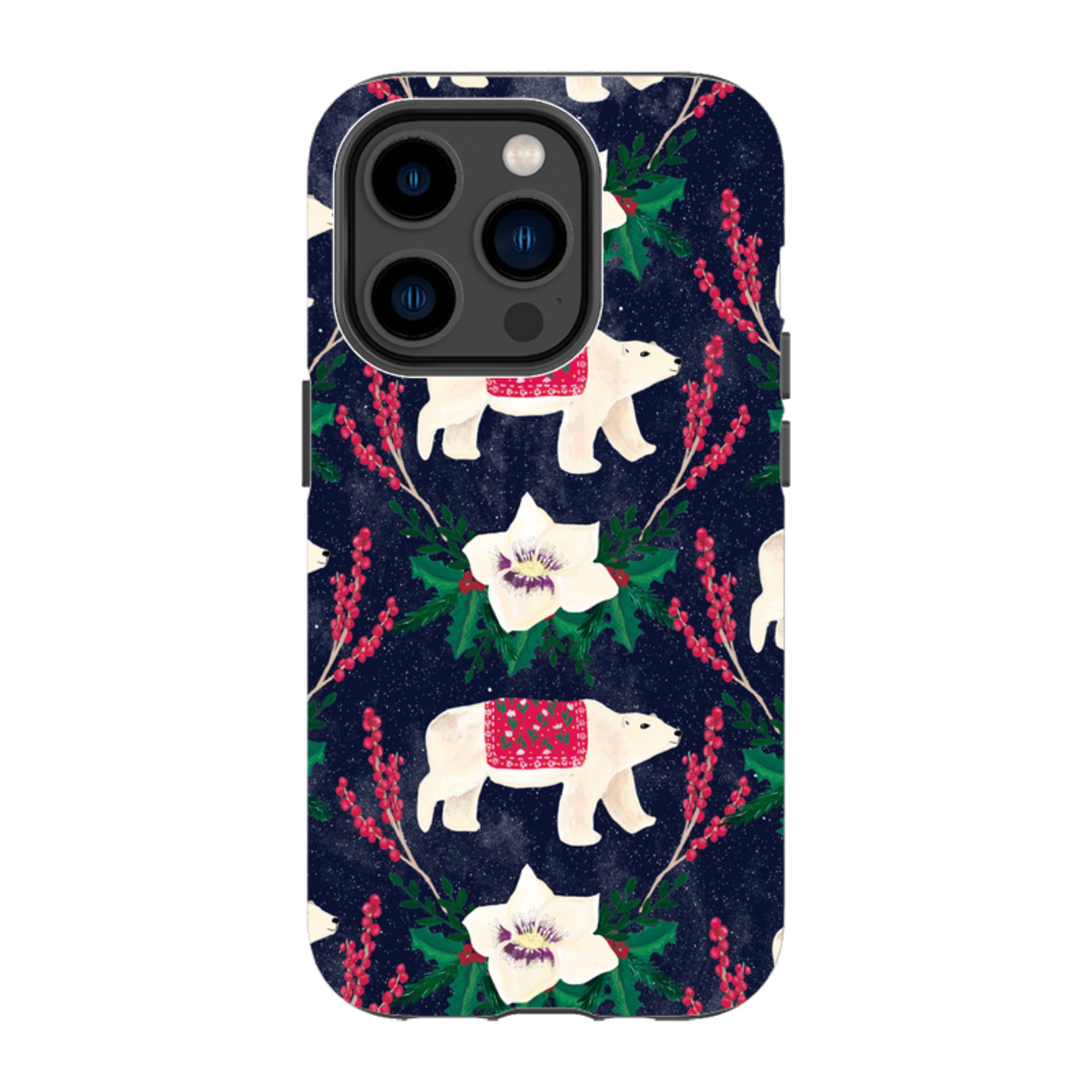 iPhone Tough Case - Midnight Polar Bears By Abby Jacobs