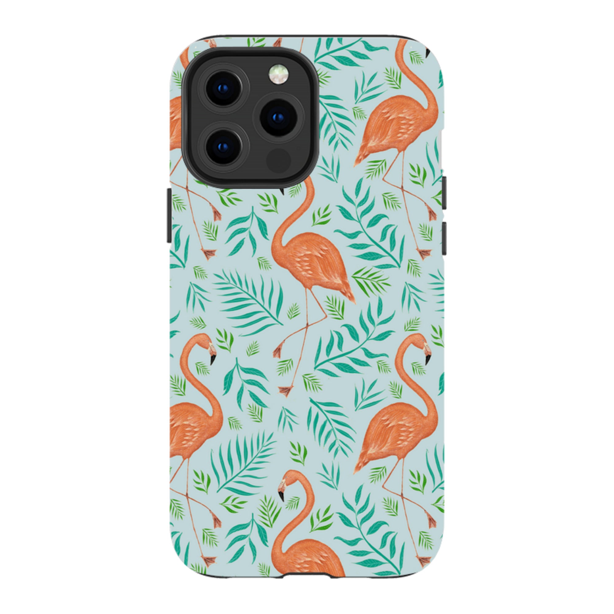 iPhone Tough Case - Flamingo Pattern By Catherine Rowe