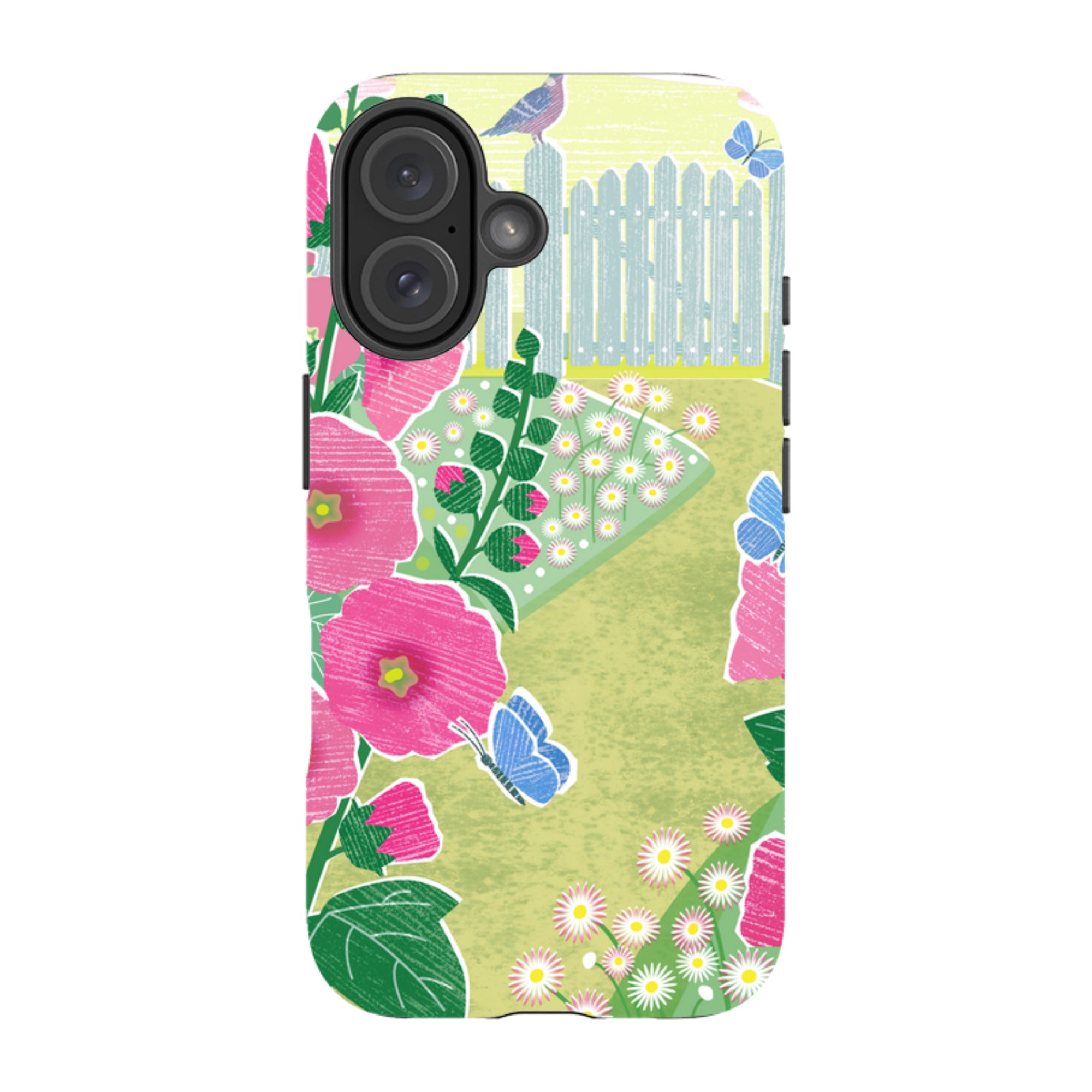 iPhone MagSafe Tough Case - Hollyhocks By Liane Payne
