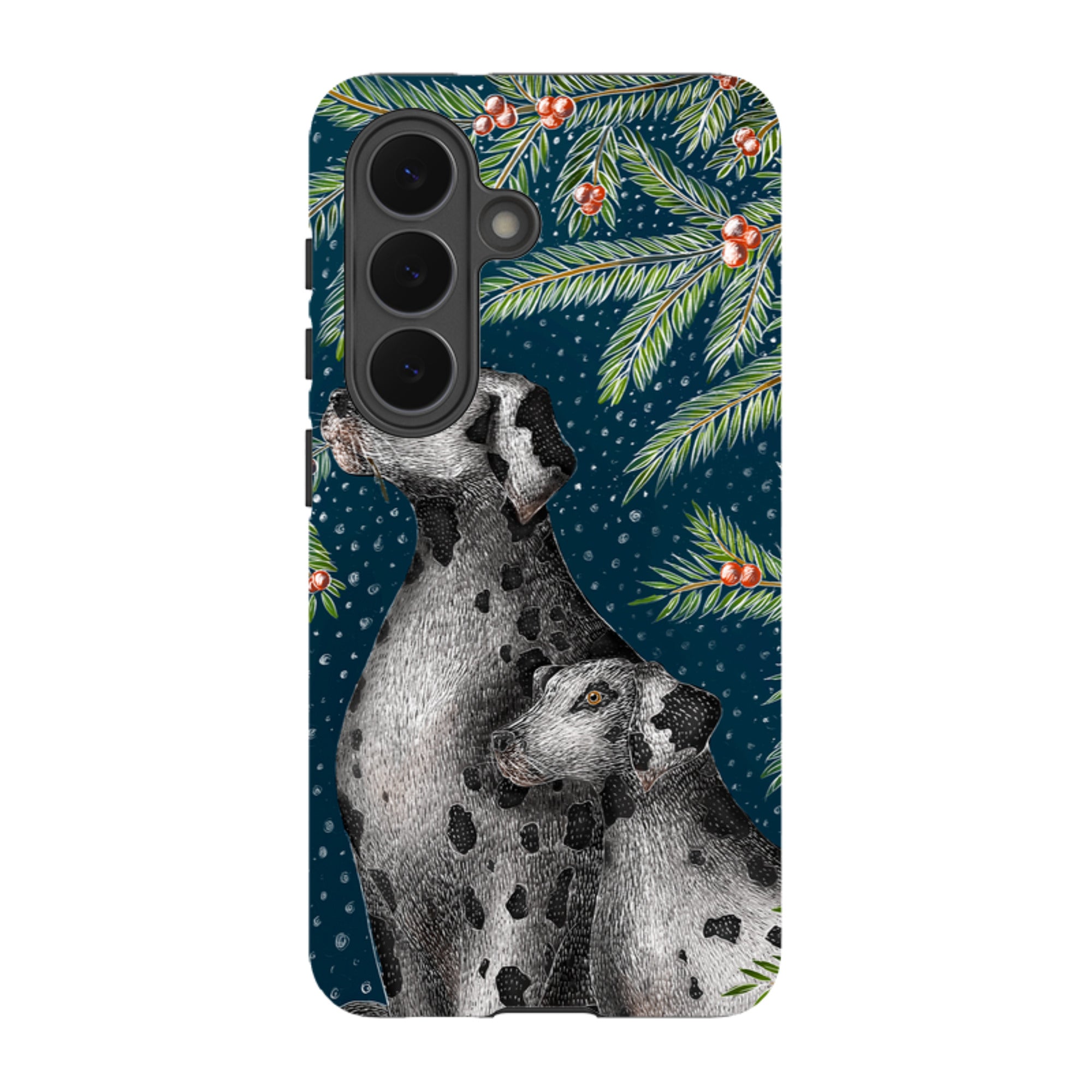 Samsung Tough Case - Christmas Dalmatians By Catherine Rowe