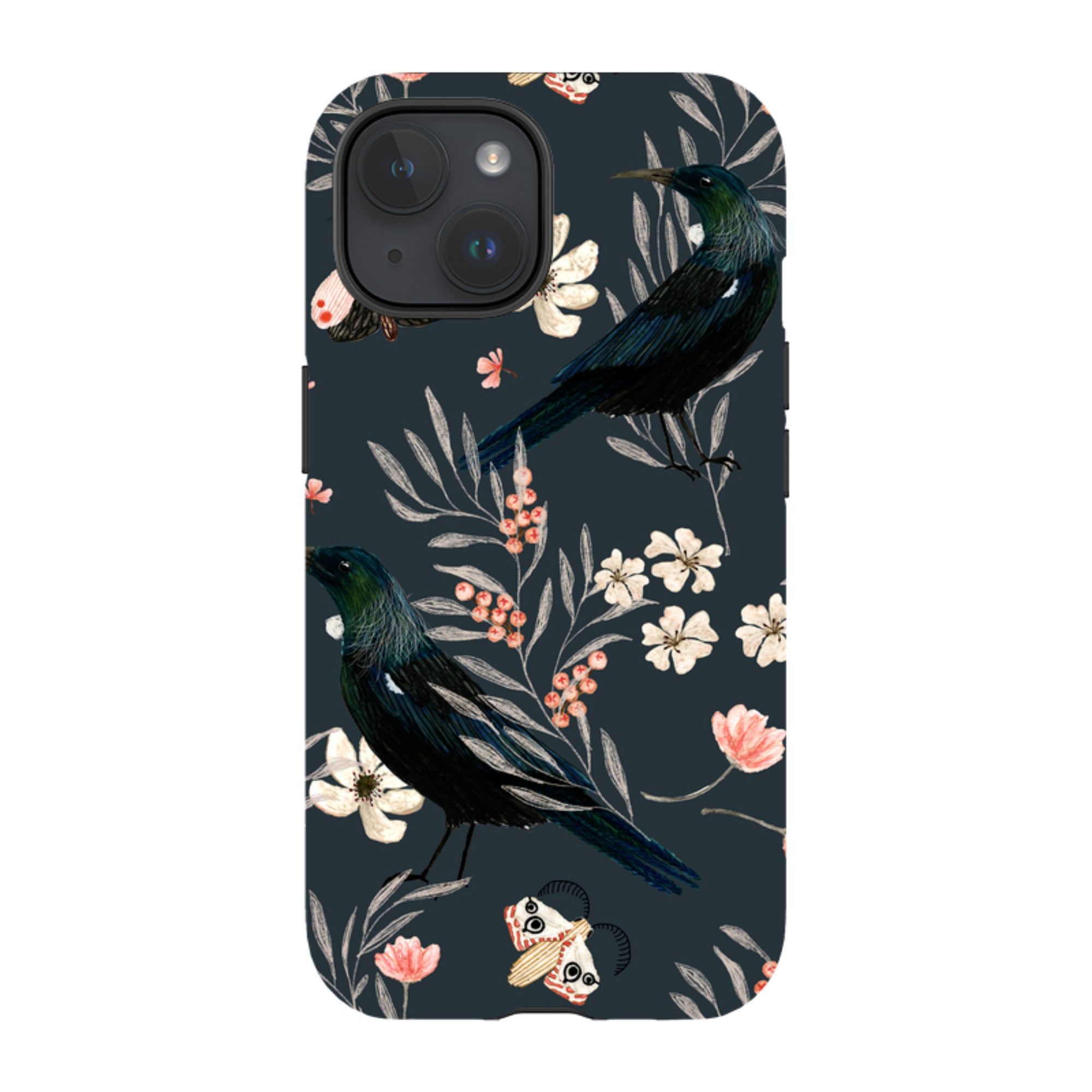 iPhone Tough Case - Moths And Tuis By Katherine Quinn