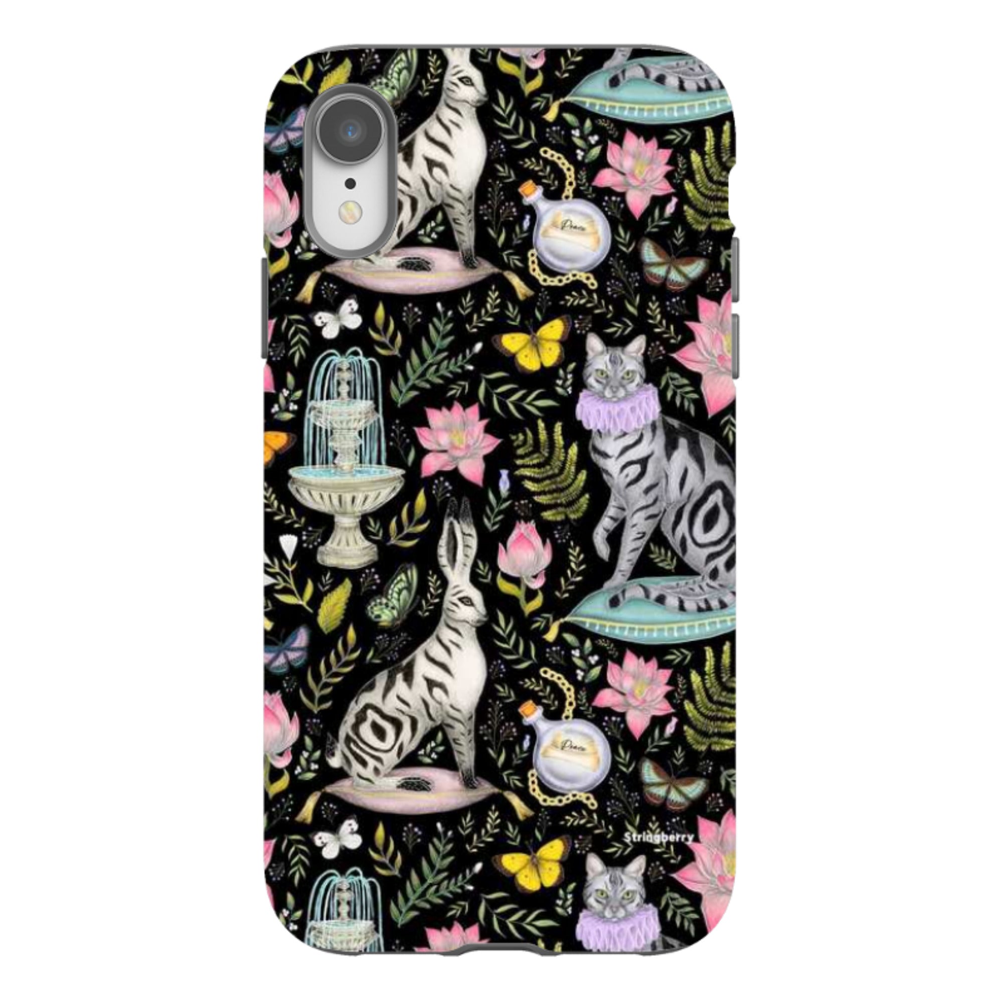 iPhone Tough Case - Lotus Garden By Catherine Rowe