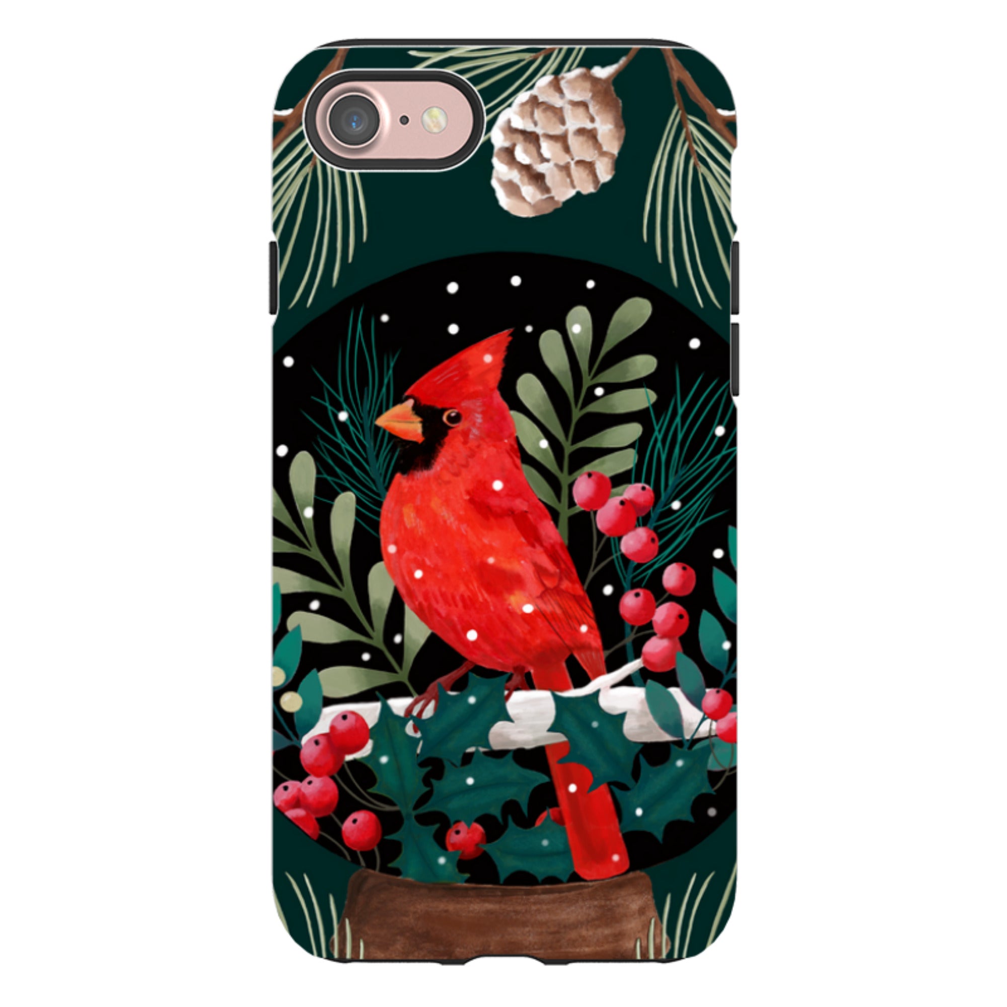 iPhone Tough Case - Red Cardinal By Bex Parkin