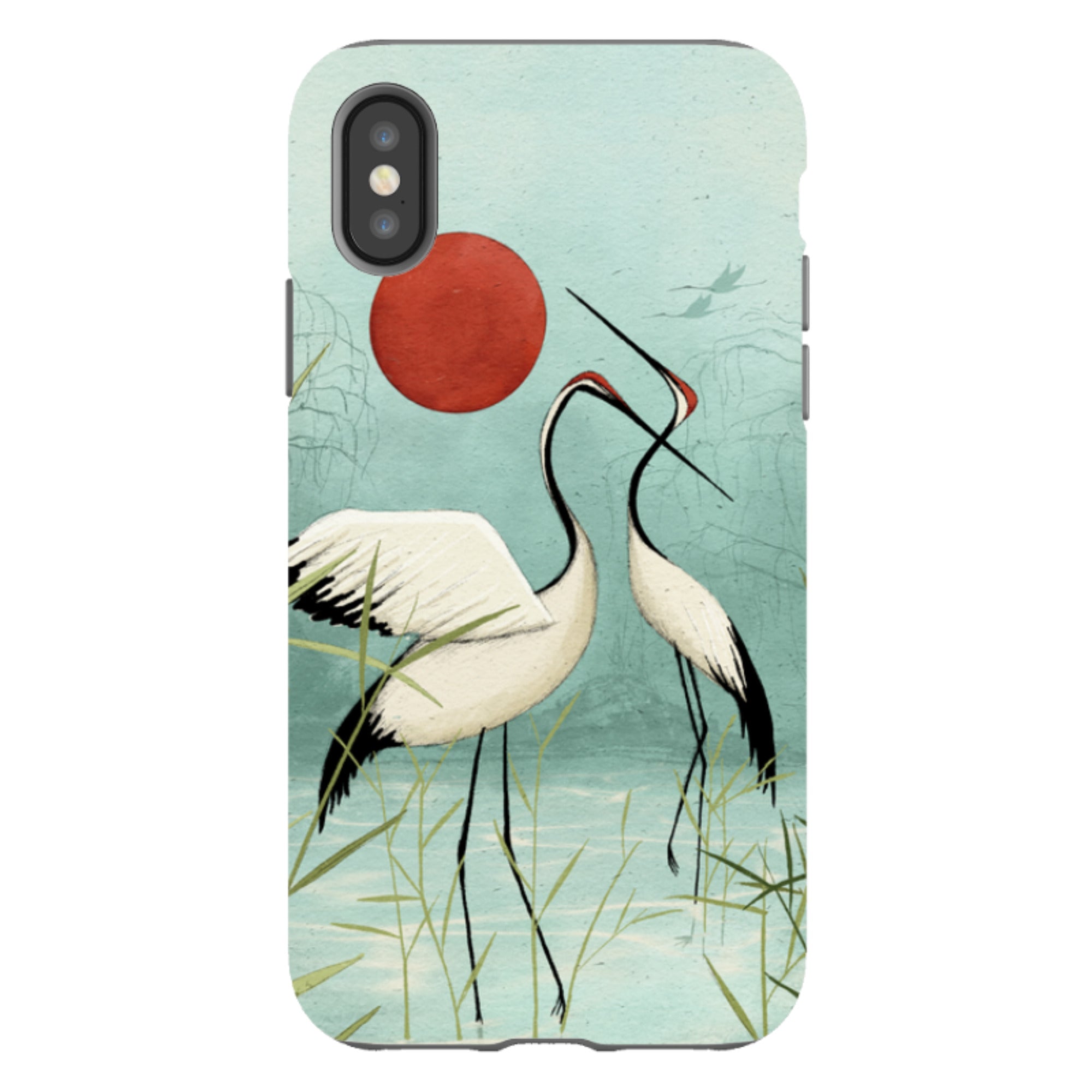 iPhone Tough Case - Cranes By Maja Lindberg