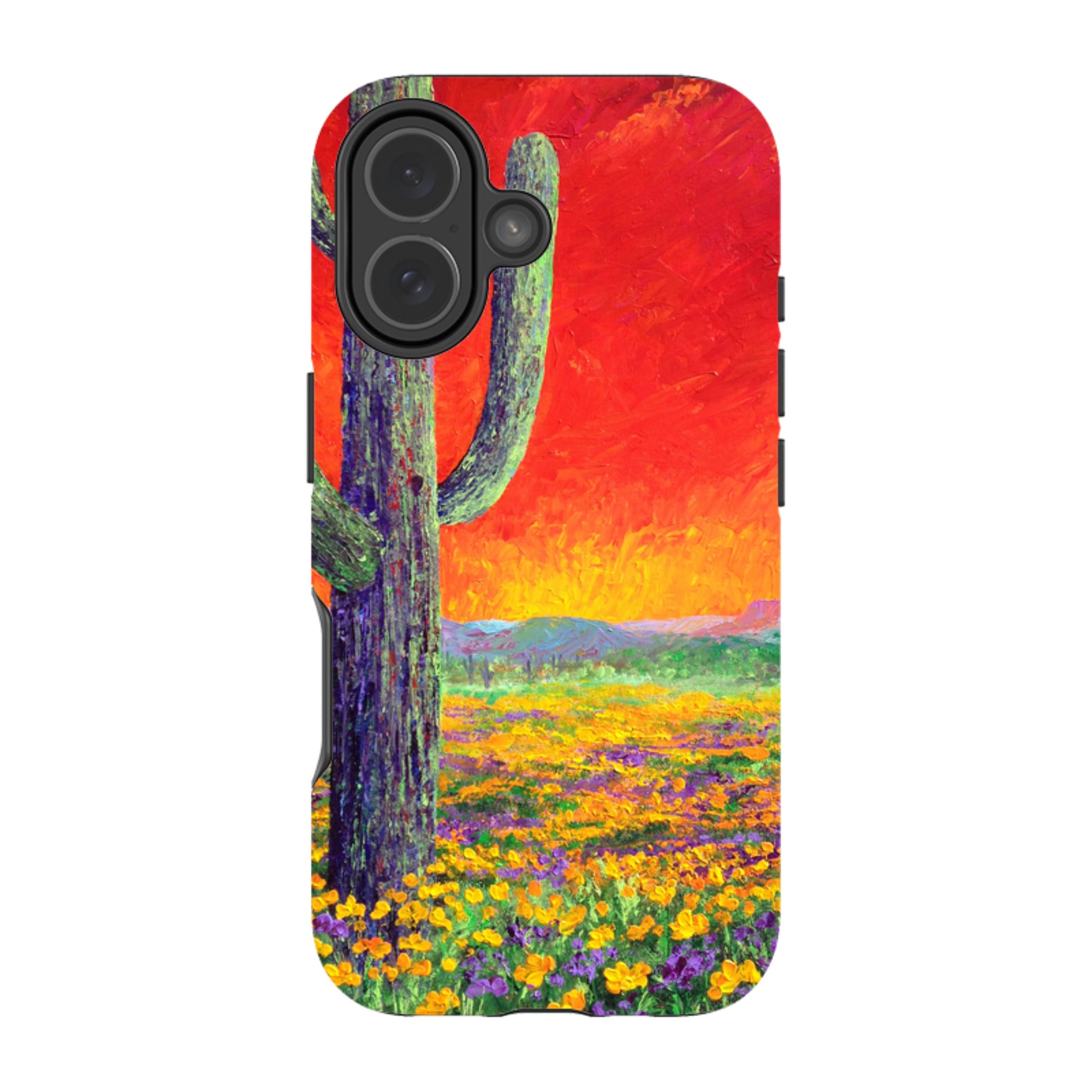 iPhone Tough Case - Saguaro Sunset By Linda Calvert Jacobson
