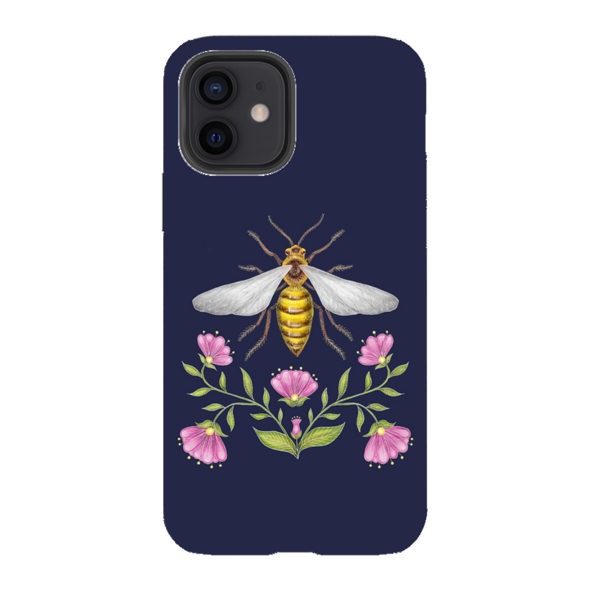 iPhone Tough Case - Wings Of Freedom Navy By Catherine Rowe