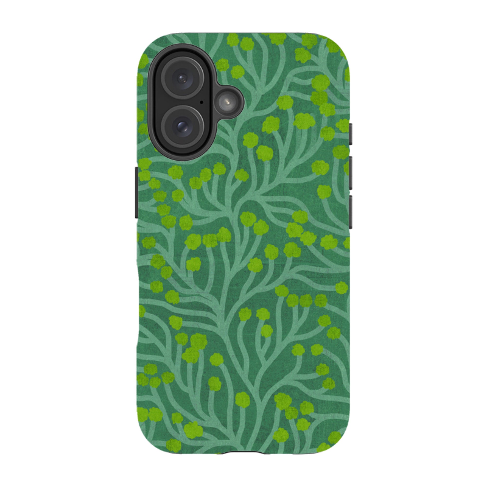 iPhone MagSafe Tough Case - Vine Green and Teal By Katherine Quinn