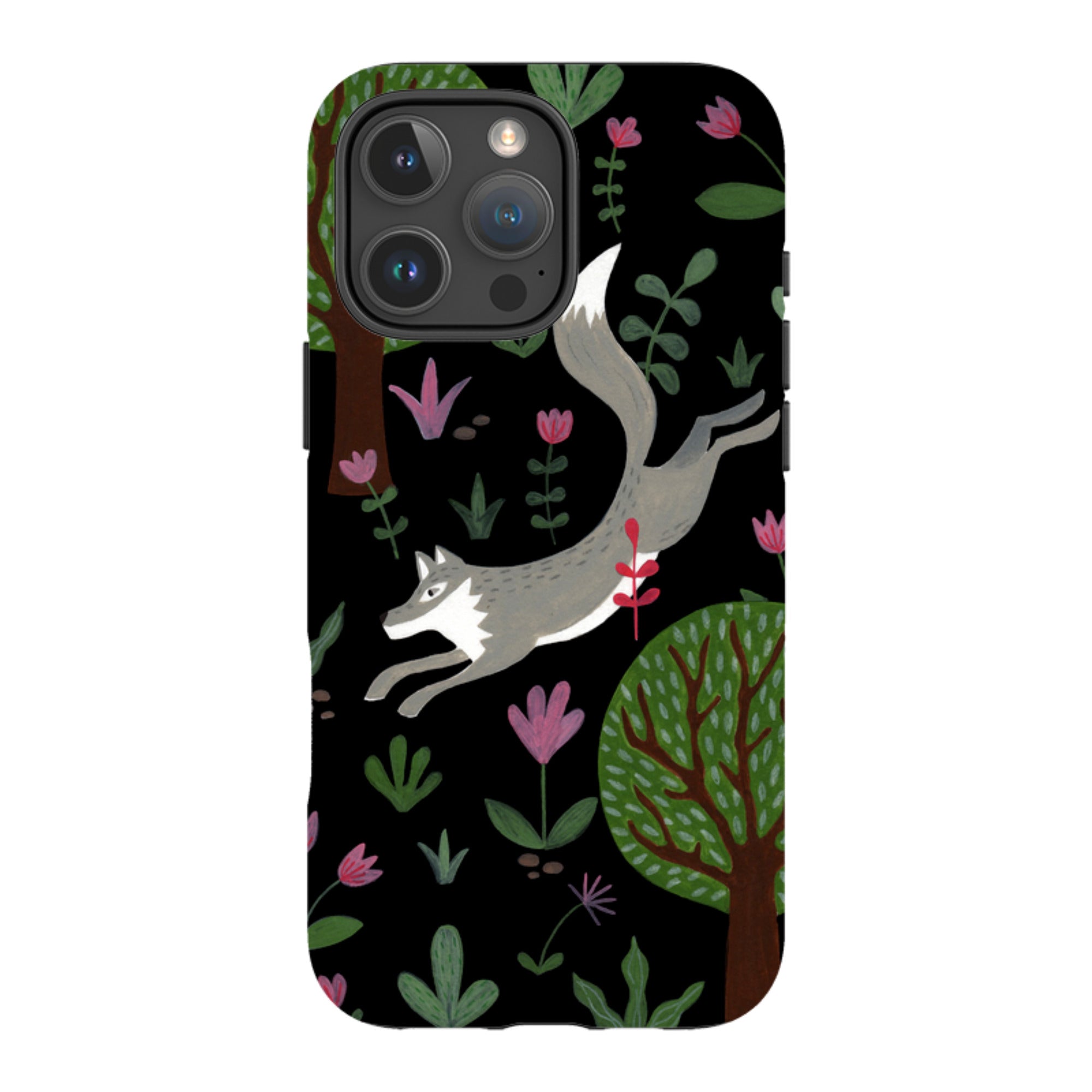 iPhone MagSafe Tough Case - Wolf In Trees By Bex Parkin
