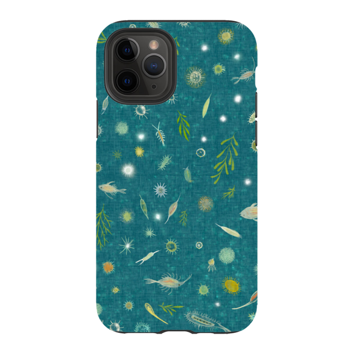iPhone Tough Case - Plankton Light - Steel Blue By Katherine Quinn