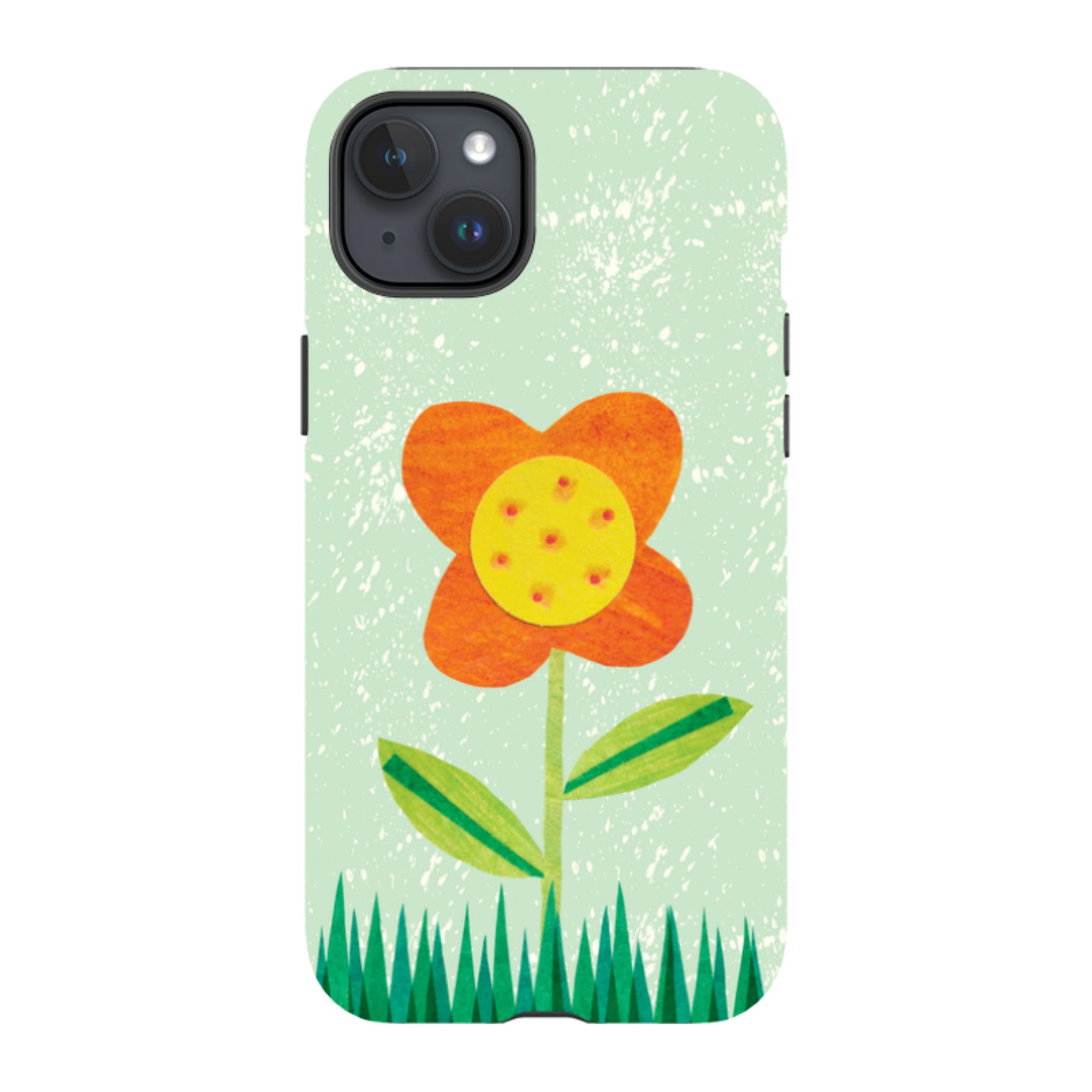 iPhone MagSafe Tough Case - Orange Flower By Tracey English