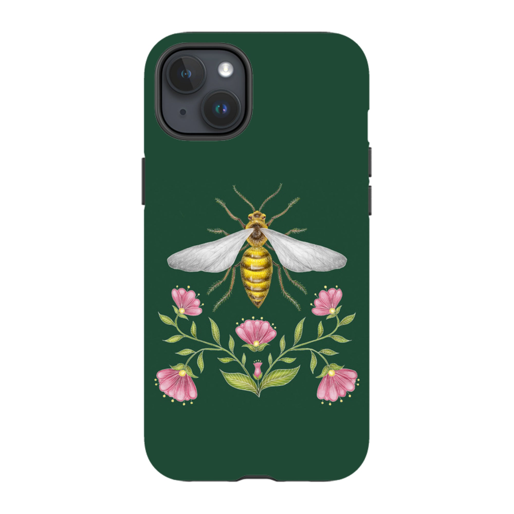 iPhone MagSafe Tough Case - Wings Of Freedom Emerald By Catherine Rowe