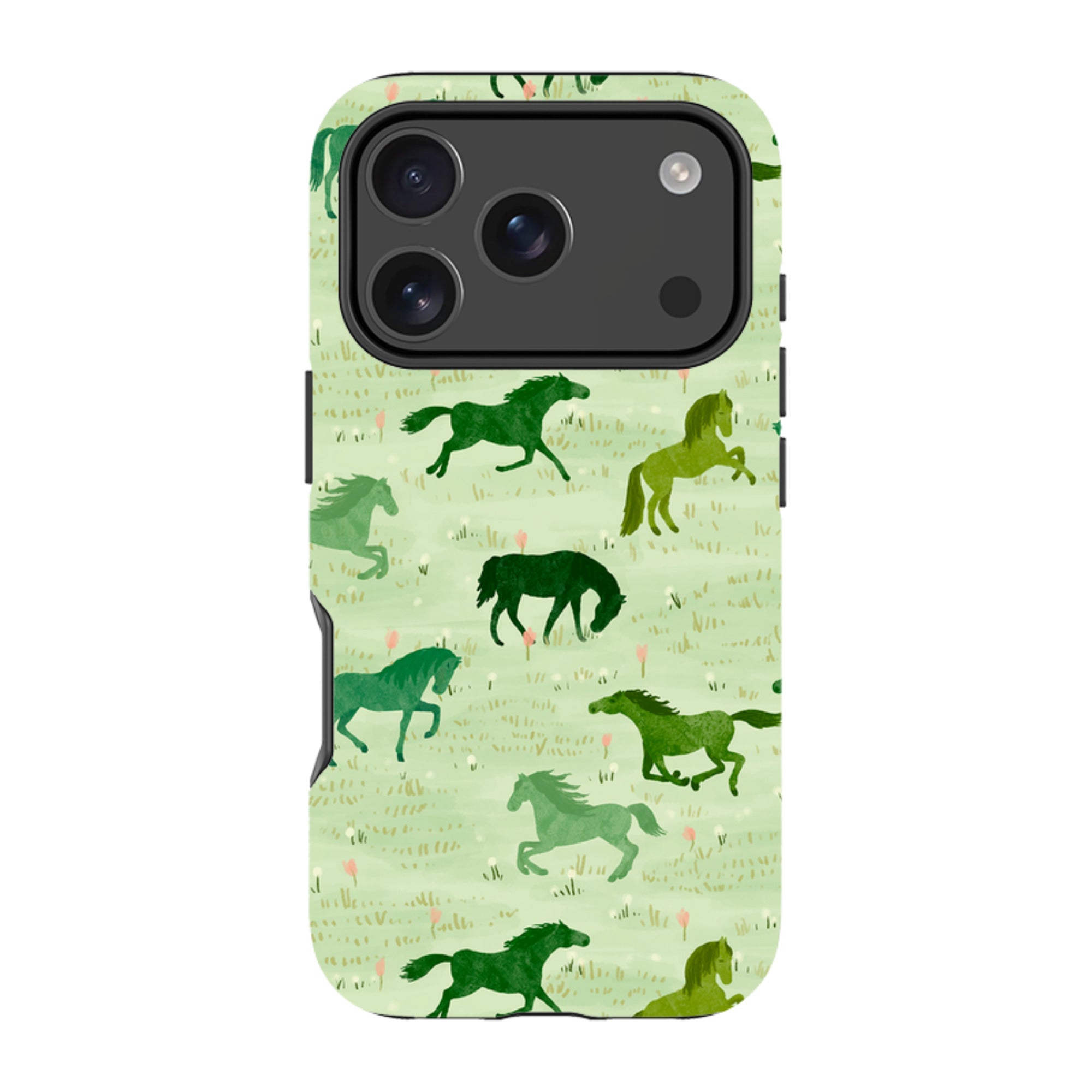 iPhone Tough Case - Wild Horses Meadow By Katherine Quinn