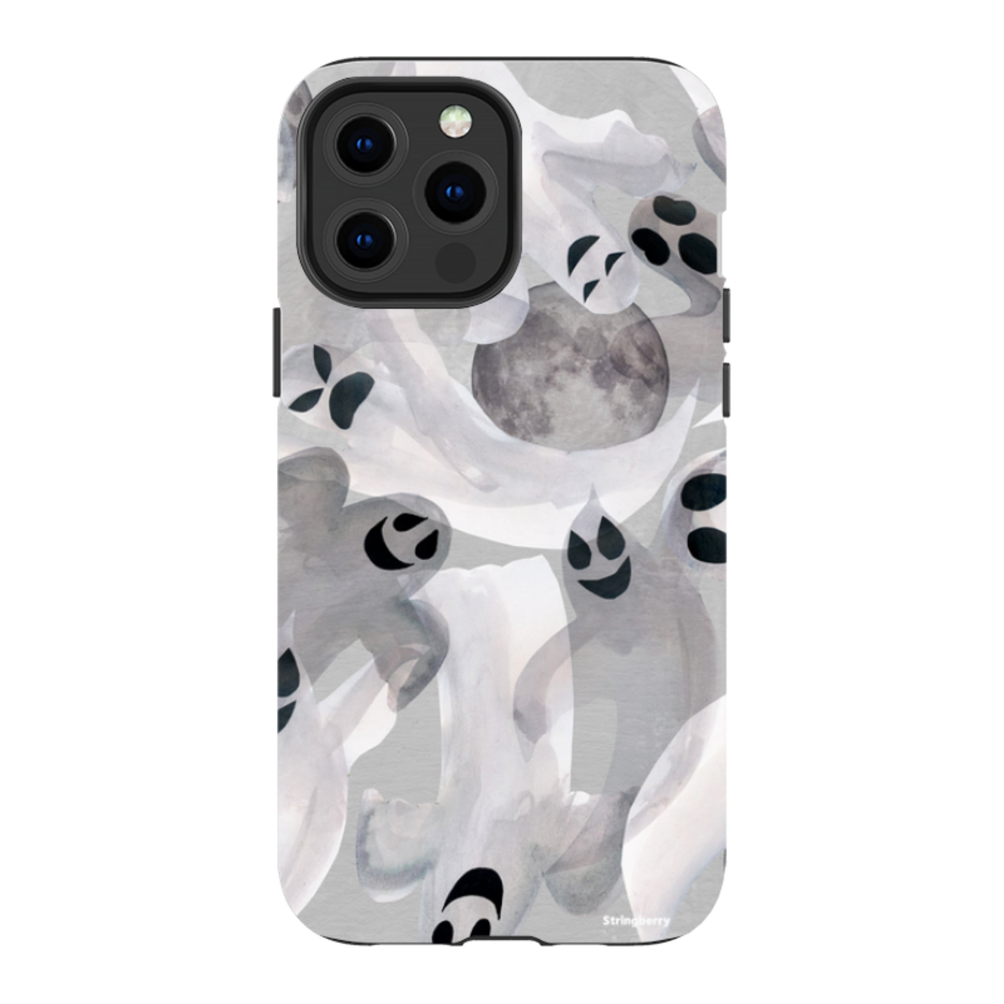 iPhone Tough Case - Ghosts and Moons By Tracey English