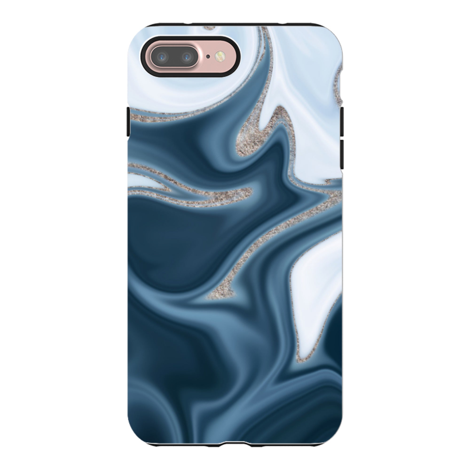 iPhone Tough Case - Blue Ice (case does not glitter)