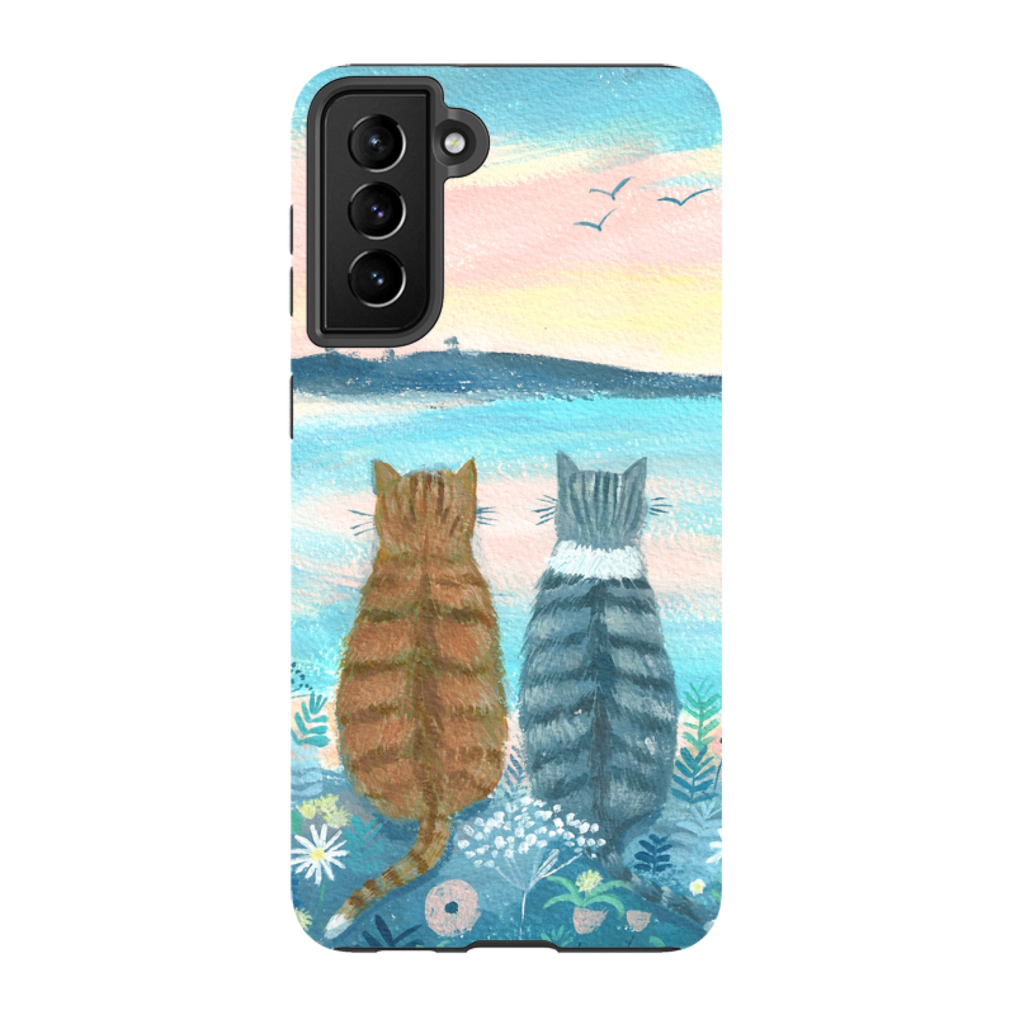 Samsung Tough Case - Sunset Cats 2 By Mary Stubberfield