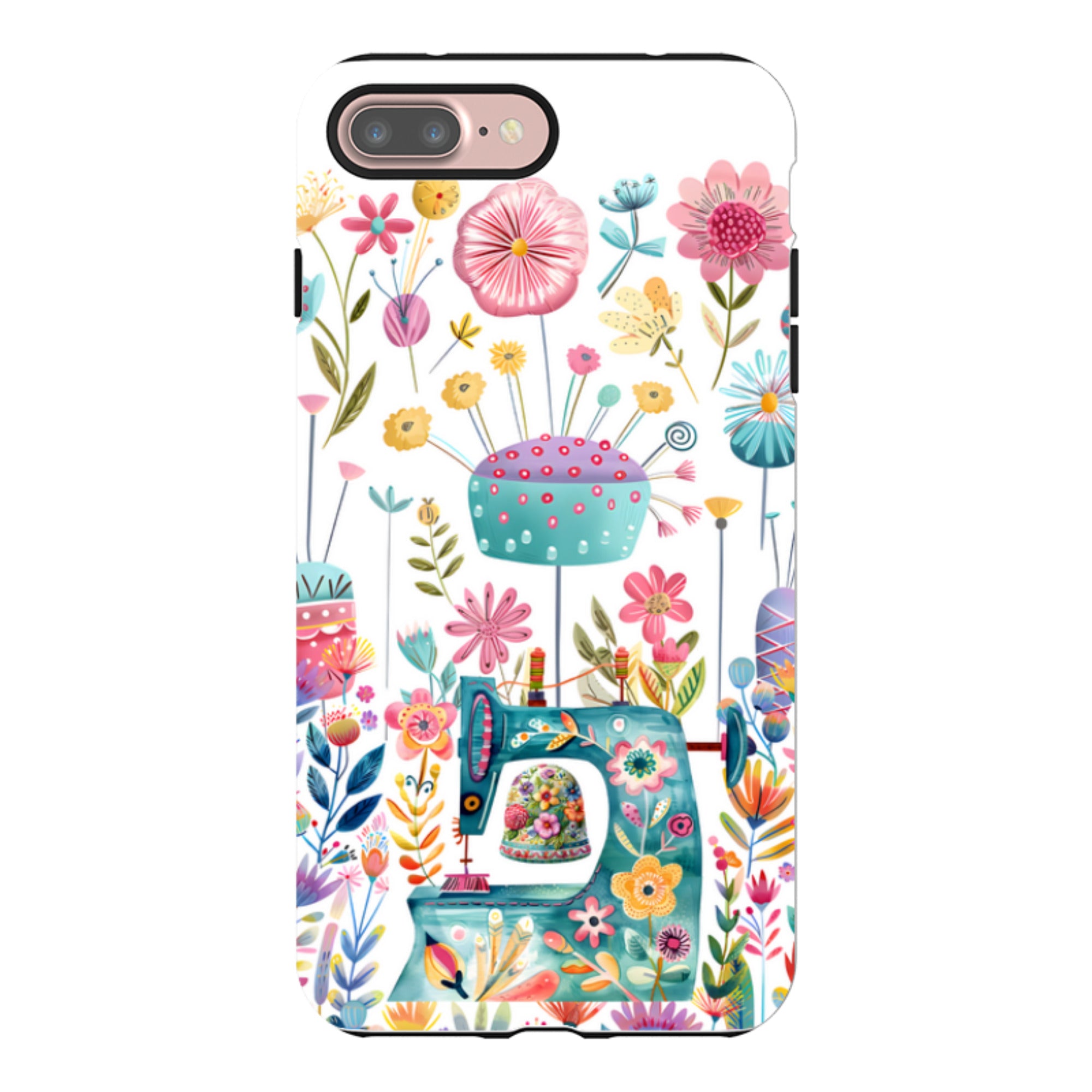 iPhone Case - Floral Sewing Machine