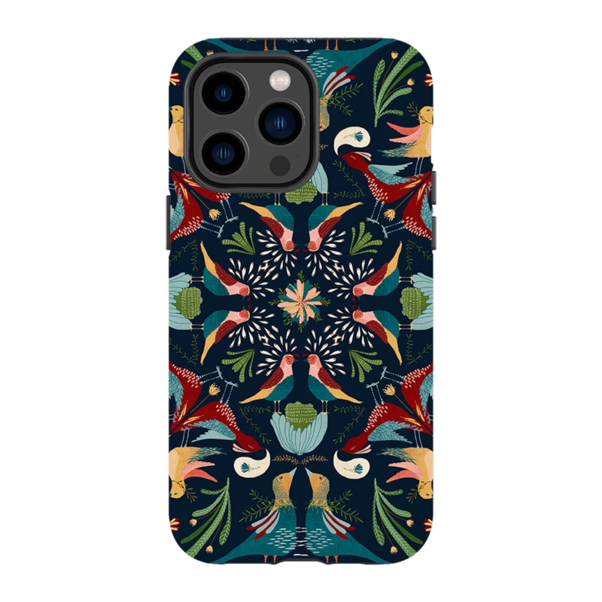 iPhone Tough Case - Navy Hanky By Katherine Quinn